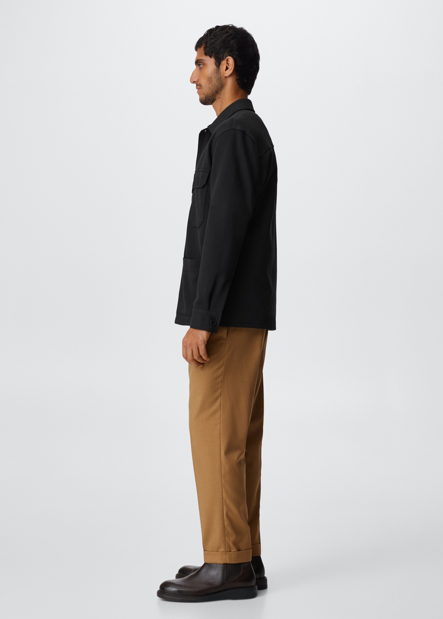 Chest-pocket cotton overshirt - Details of the article 6