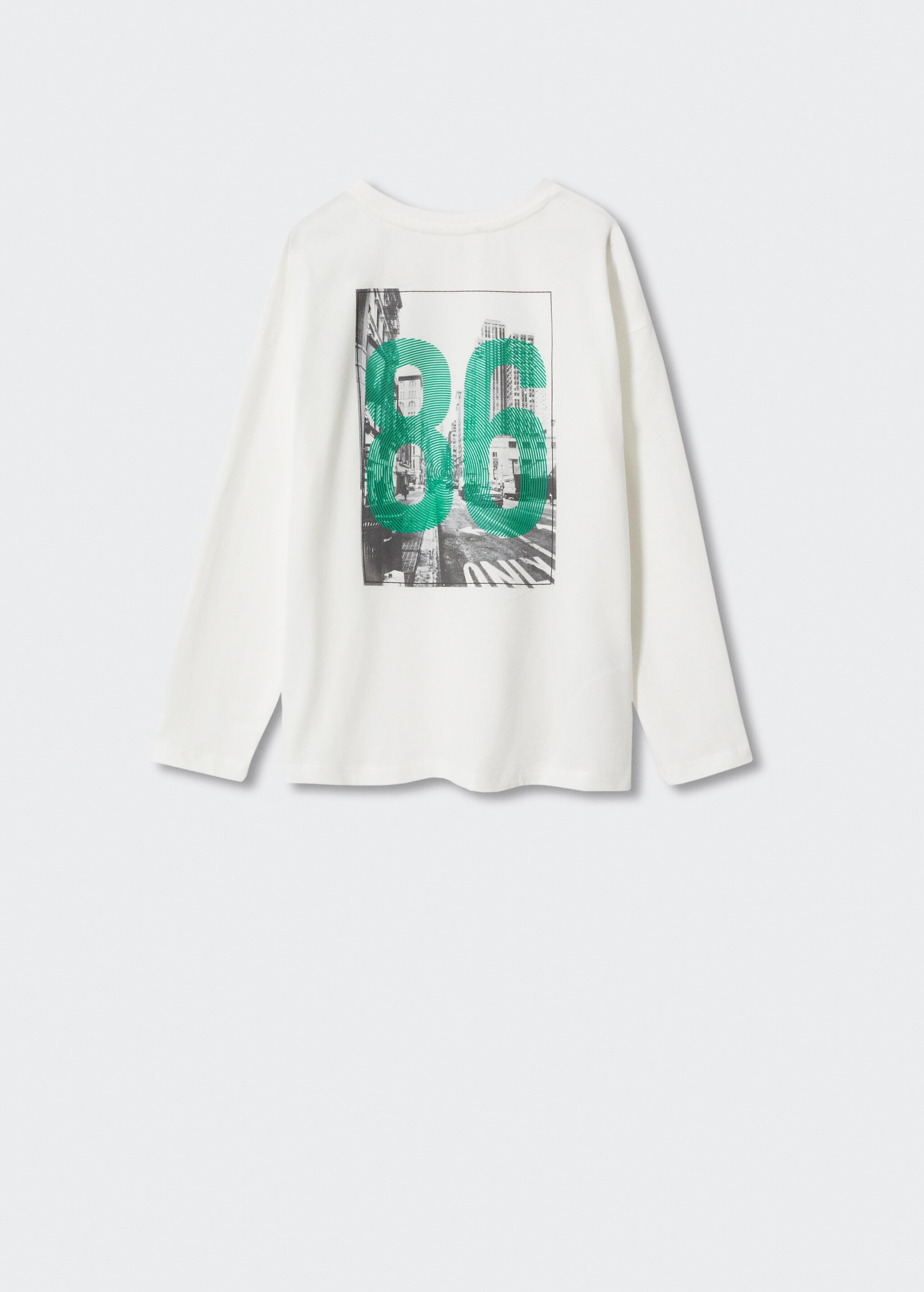 Printed long sleeve t-shirt - Reverse of the article