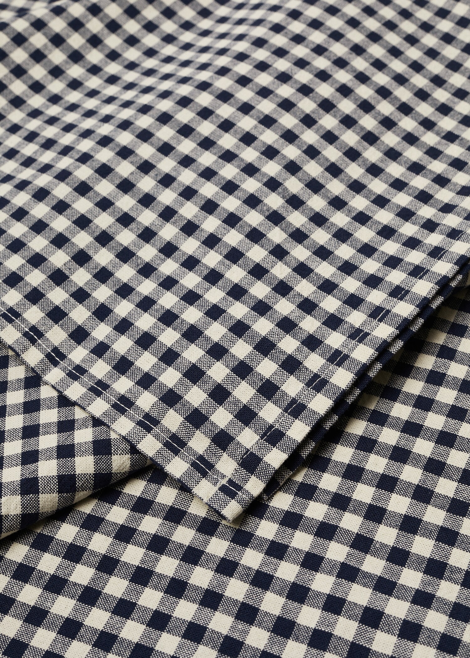 Tischdecke aus Baumwolle mit Vichy-Karomuster 150 x 250 cm - Mittlere Ansicht