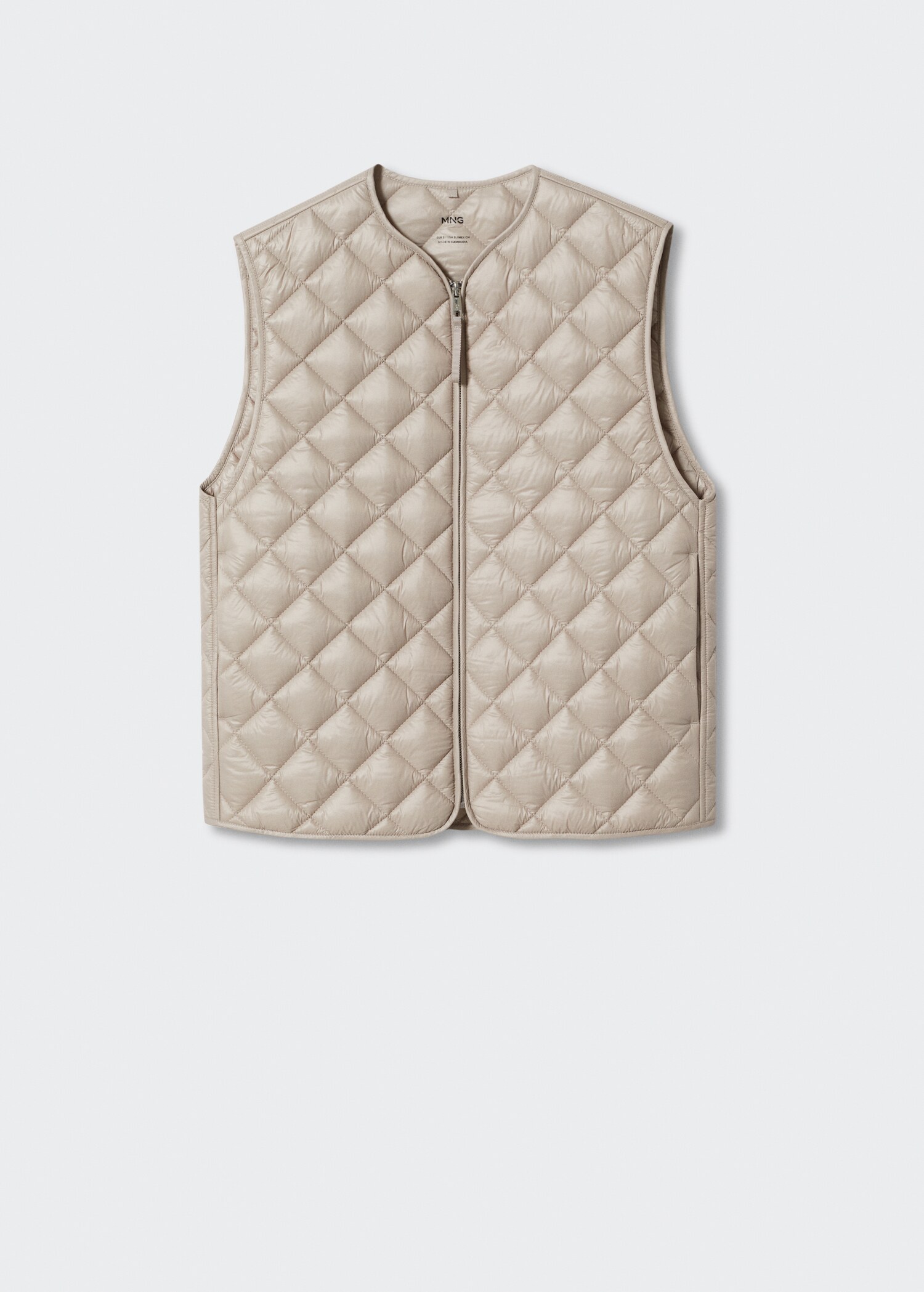 Ultra-light quilted gilet - Article without model