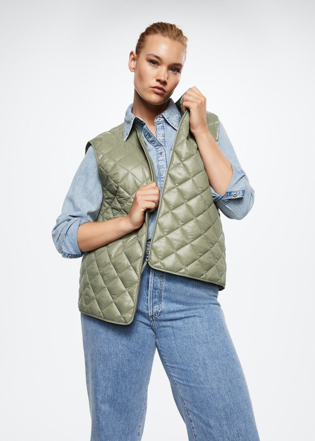 Ultra-light quilted vest - Woman | MANGO OUTLET USA 