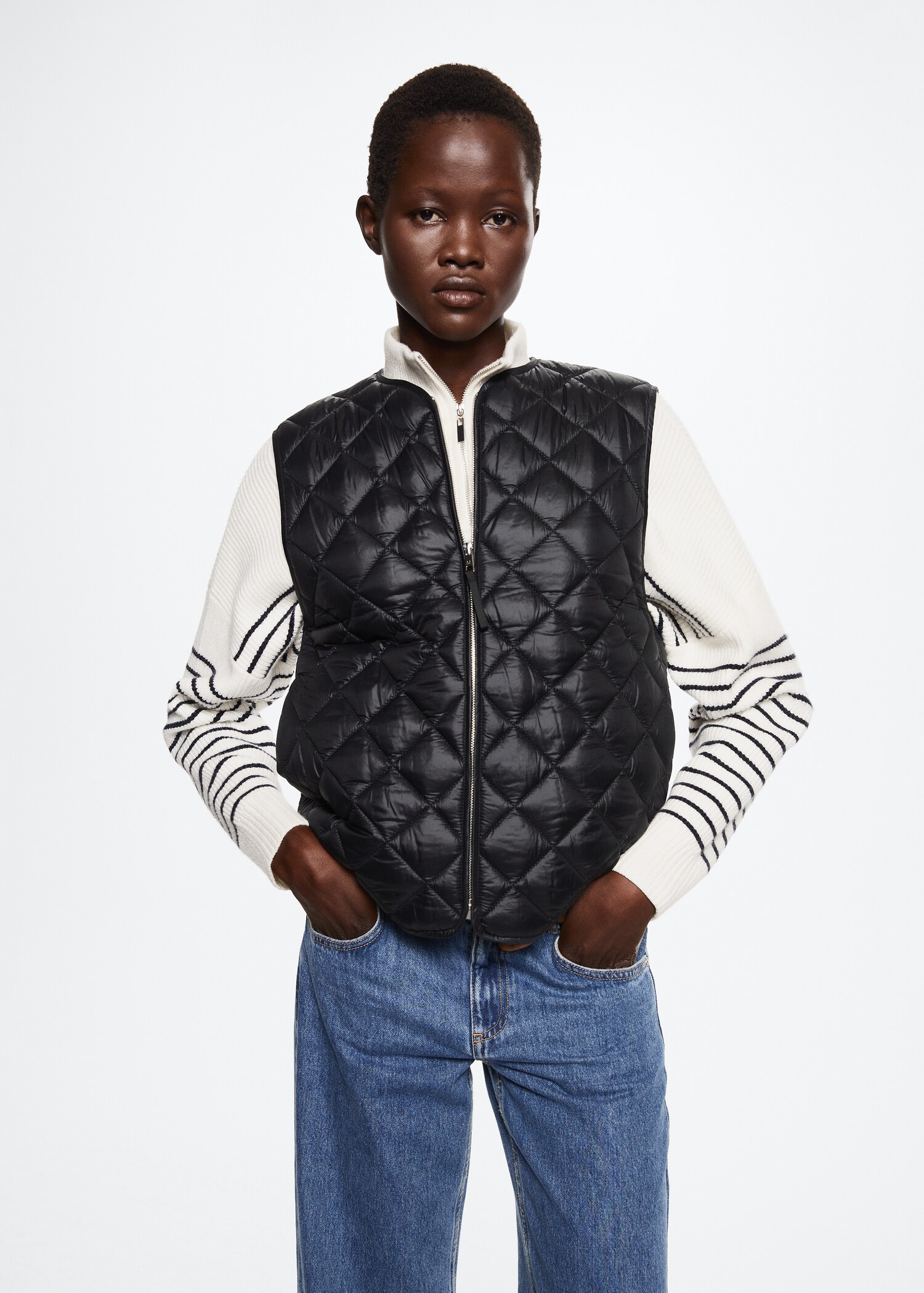 Ultra-light quilted gilet - Medium plane