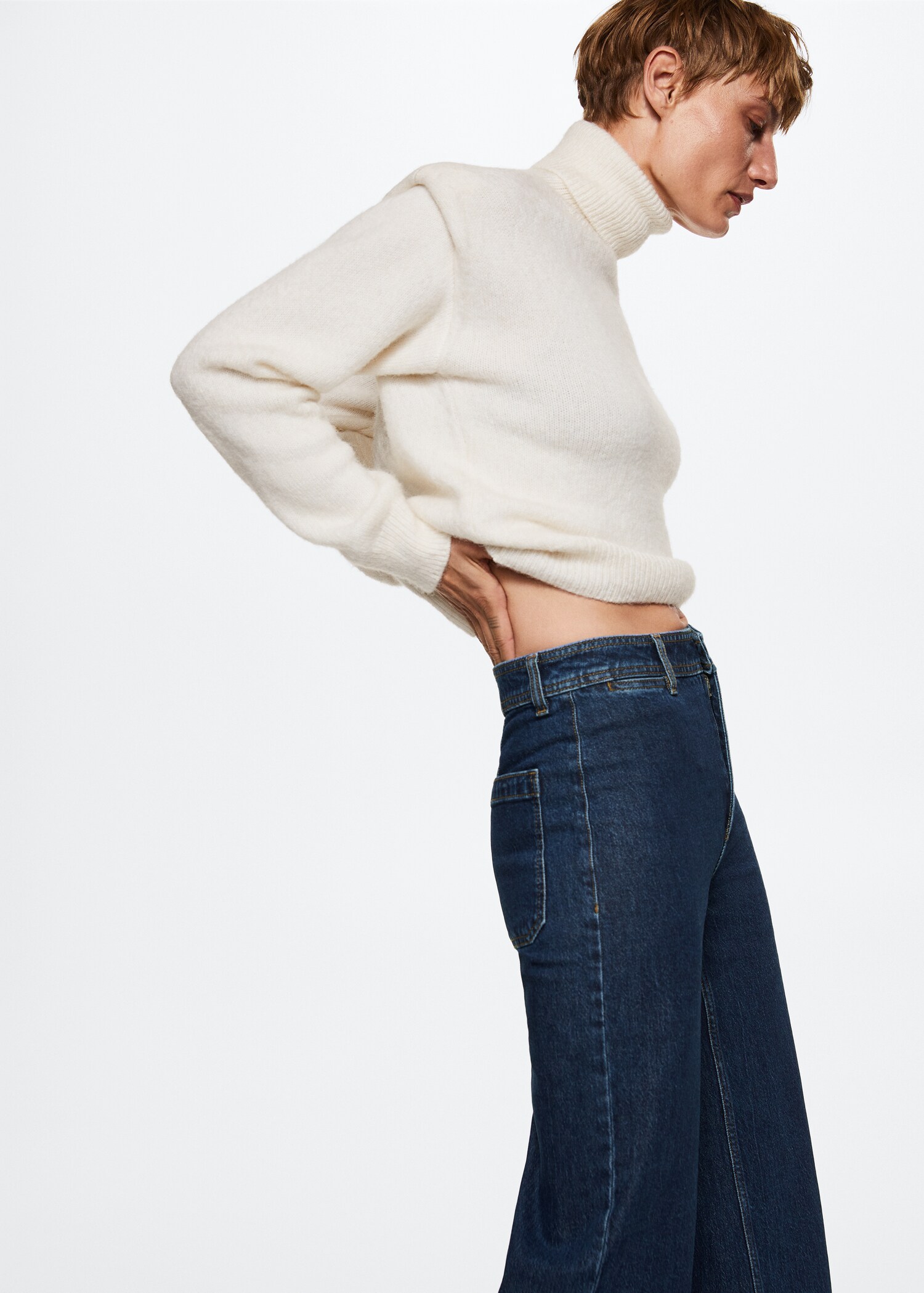 Culotte-Jeans mit hohem Bund - Detail des Artikels 1
