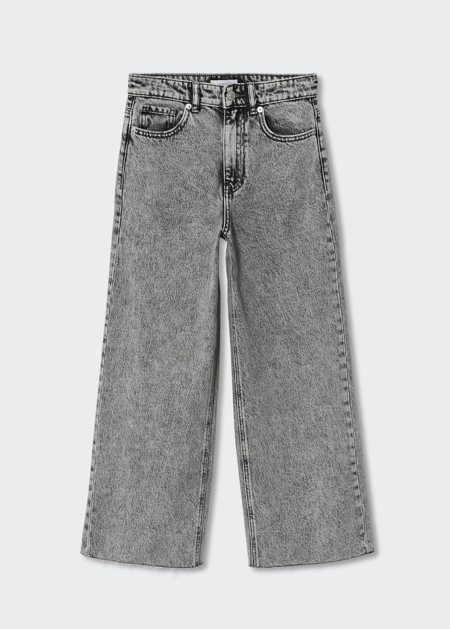 Džíny culottes s roztřepeným spodním lemem - Zboží bez modelu