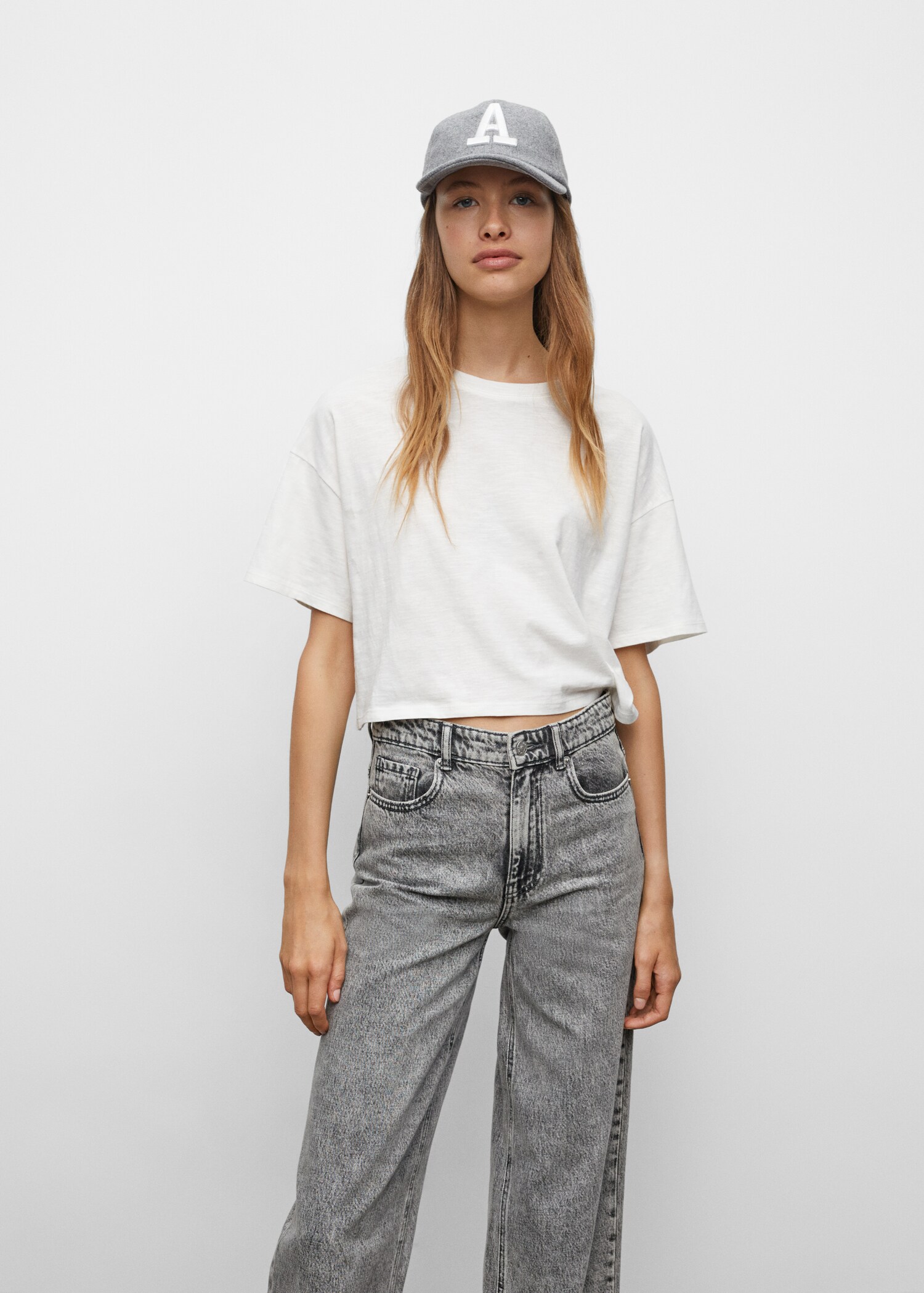 Džíny culottes s roztřepeným spodním lemem - Detail zboží 1