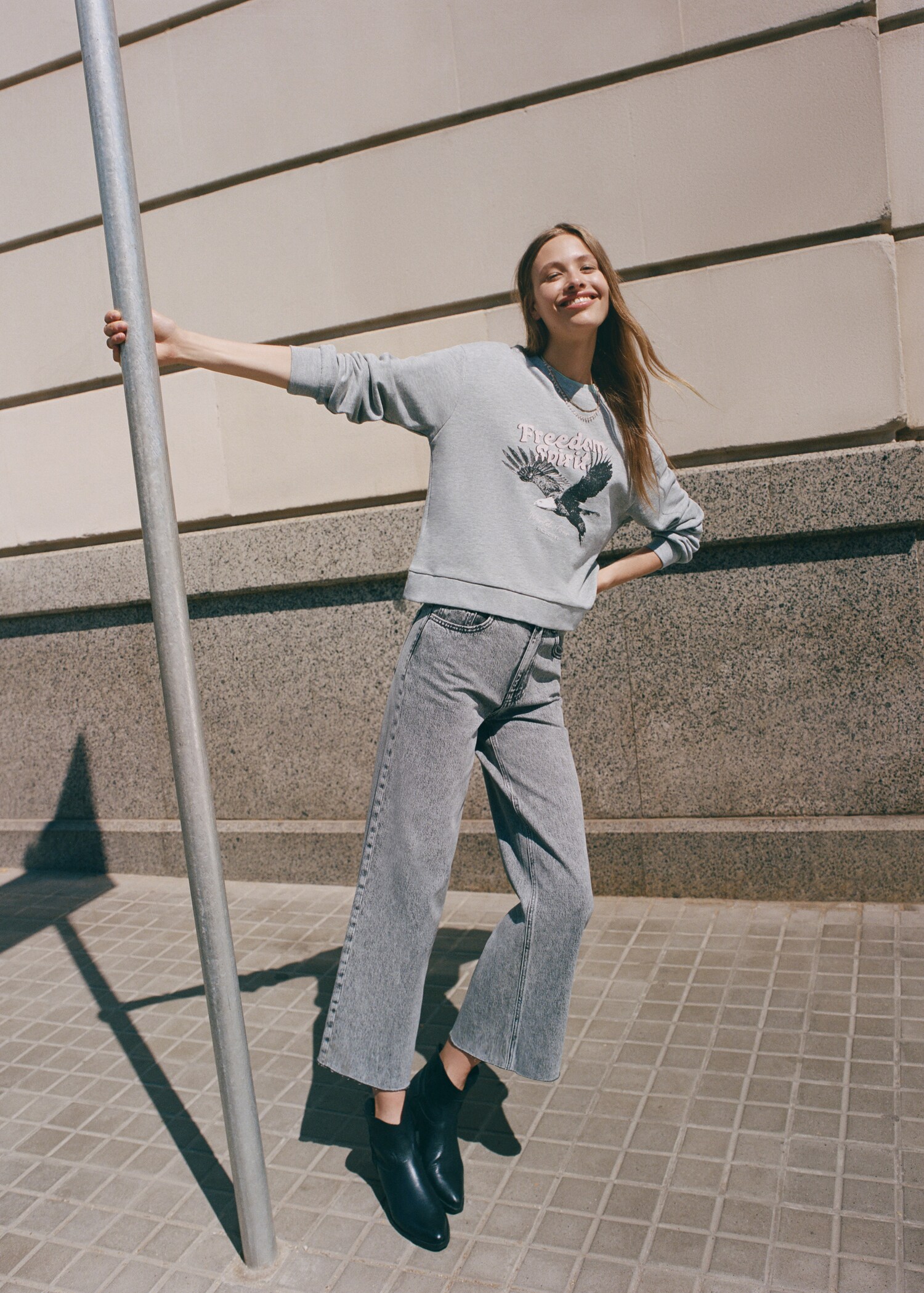 Džíny culottes s roztřepeným spodním lemem - Detail zboží 5