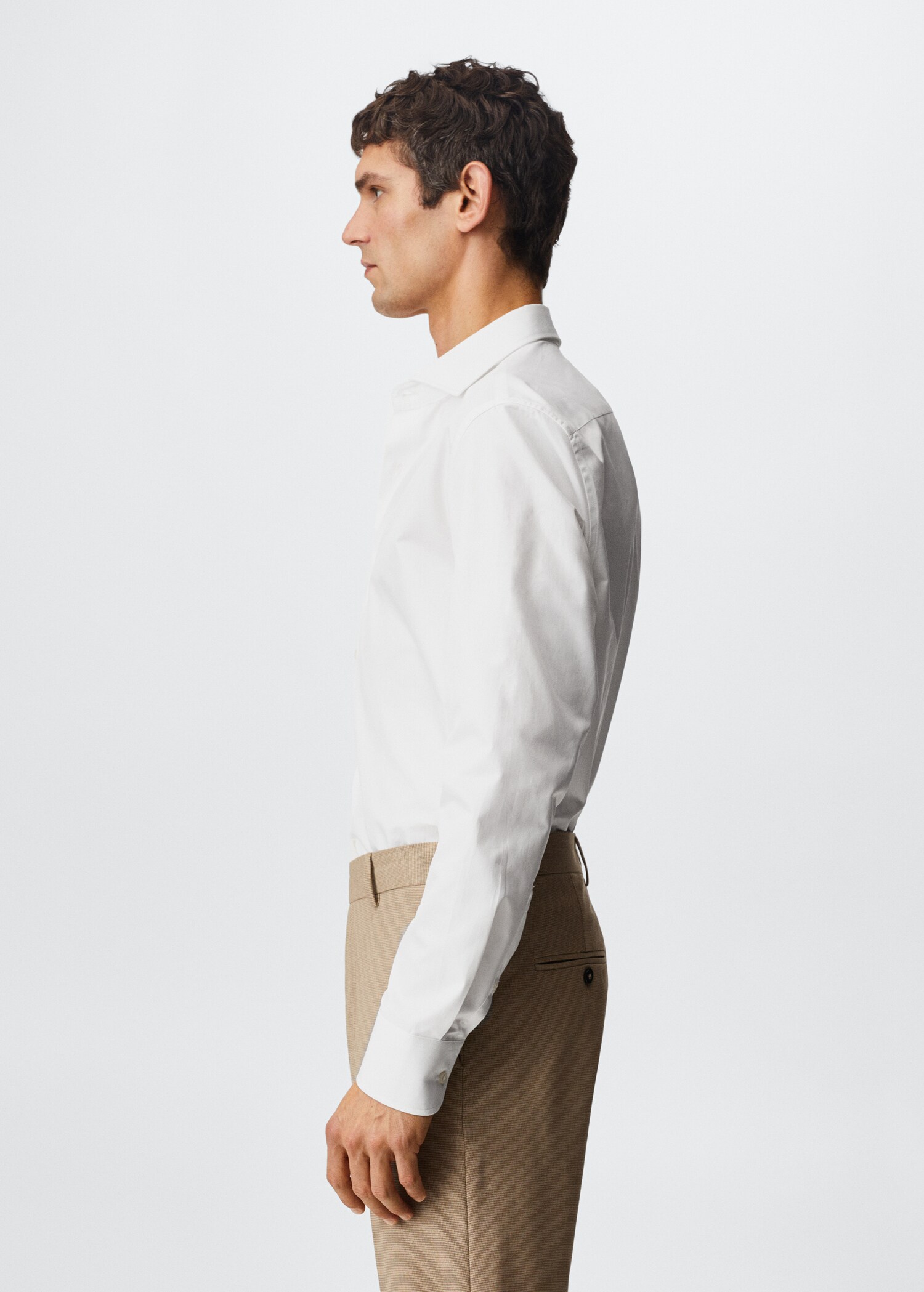 Slim fit cotton suit shirt - Details of the article 6