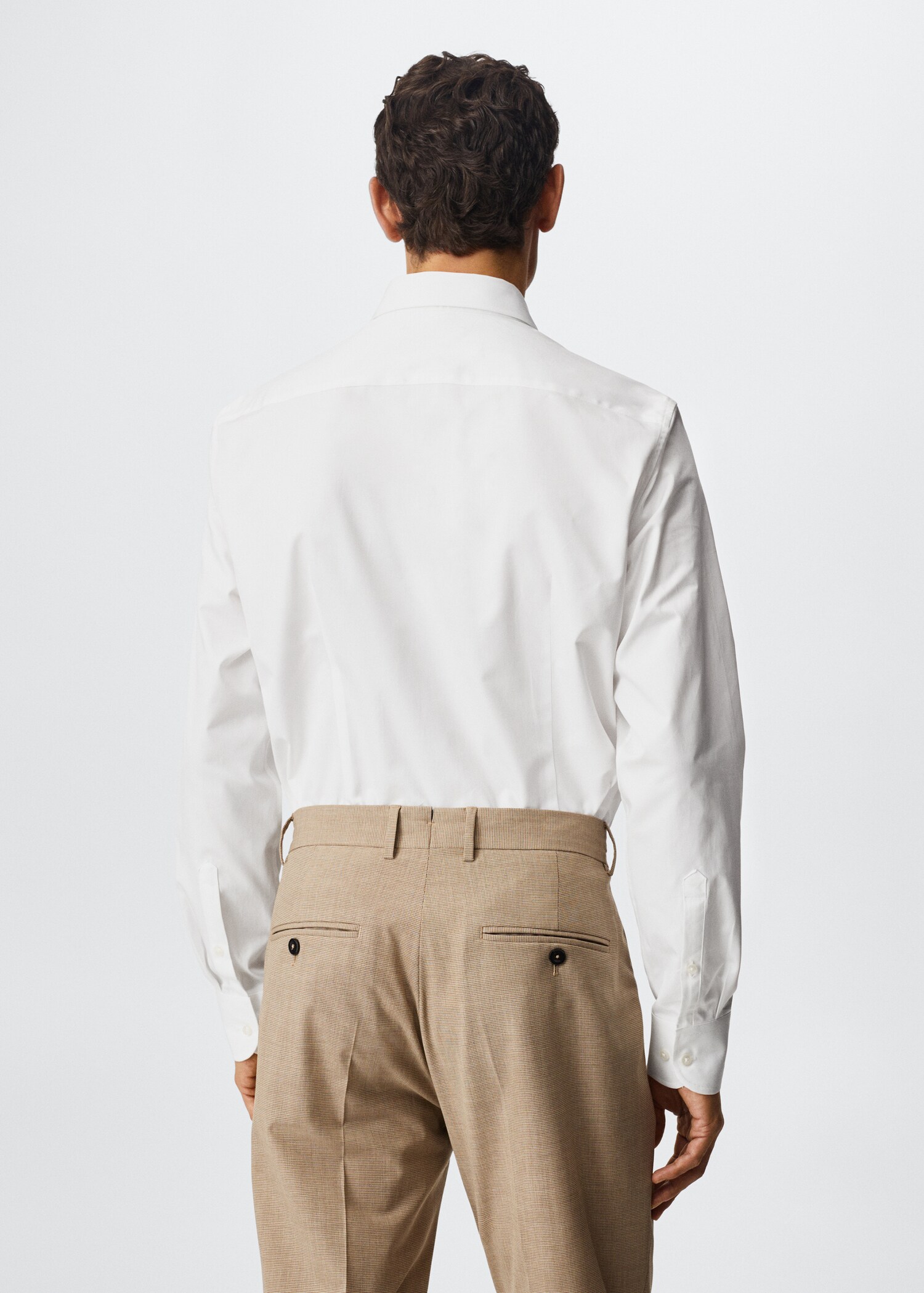 Slim fit cotton suit shirt - Reverse of the article