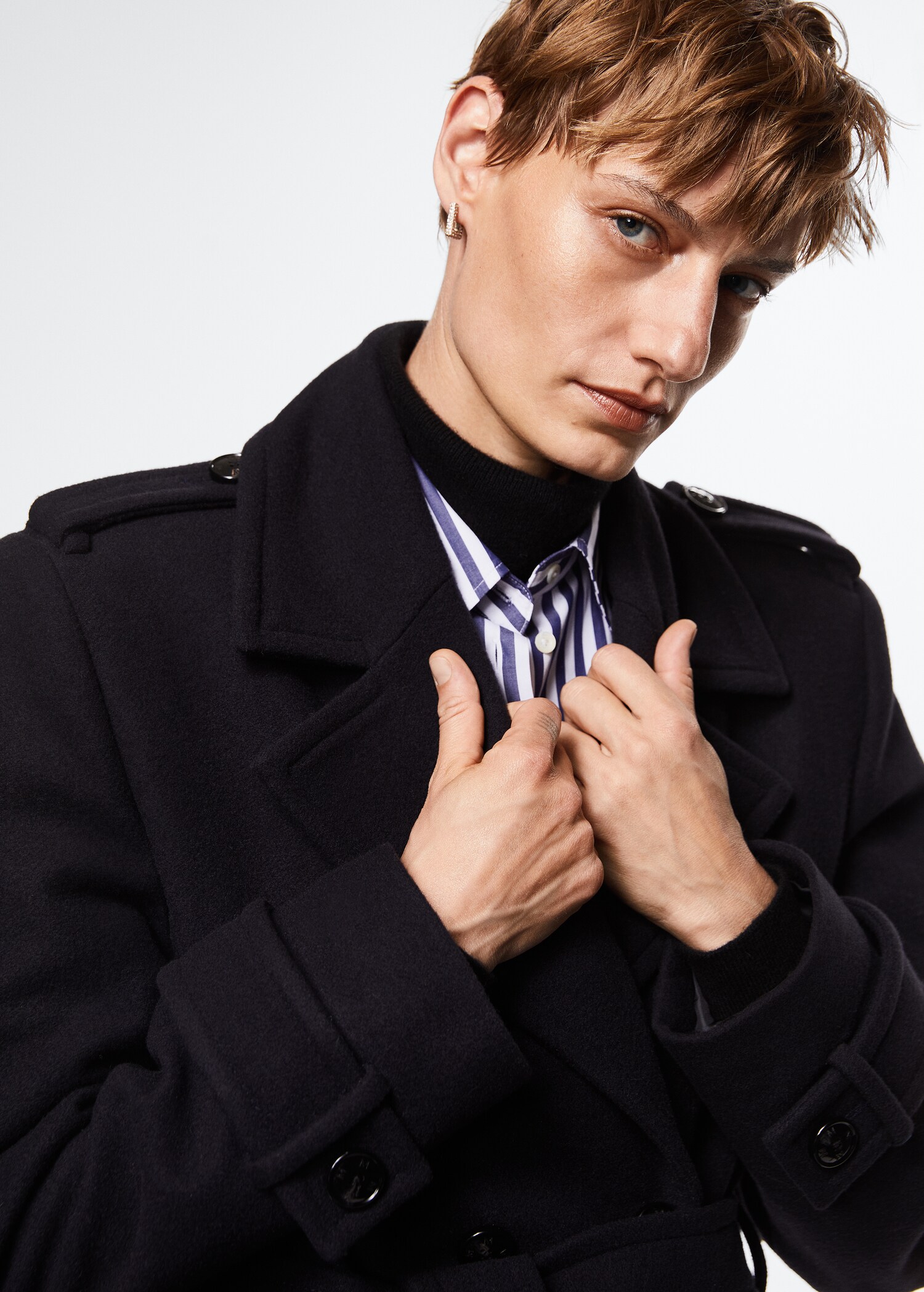 Trench laine vierge oversize - Détail de l'article 1