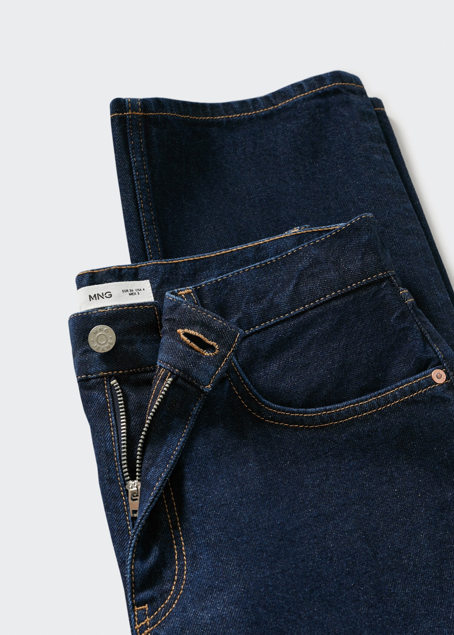 Mid-rise straight jeans - Details of the article 7
