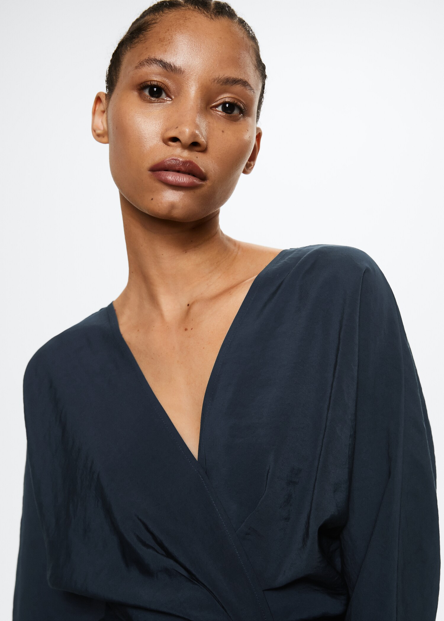 Wrapped midi dress Woman MANGO OUTLET USA