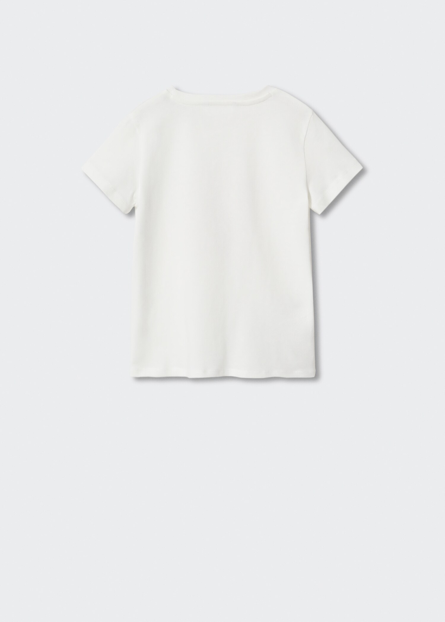 Bawełniany wzorzysty t-shirt - Tylna strona artykułu