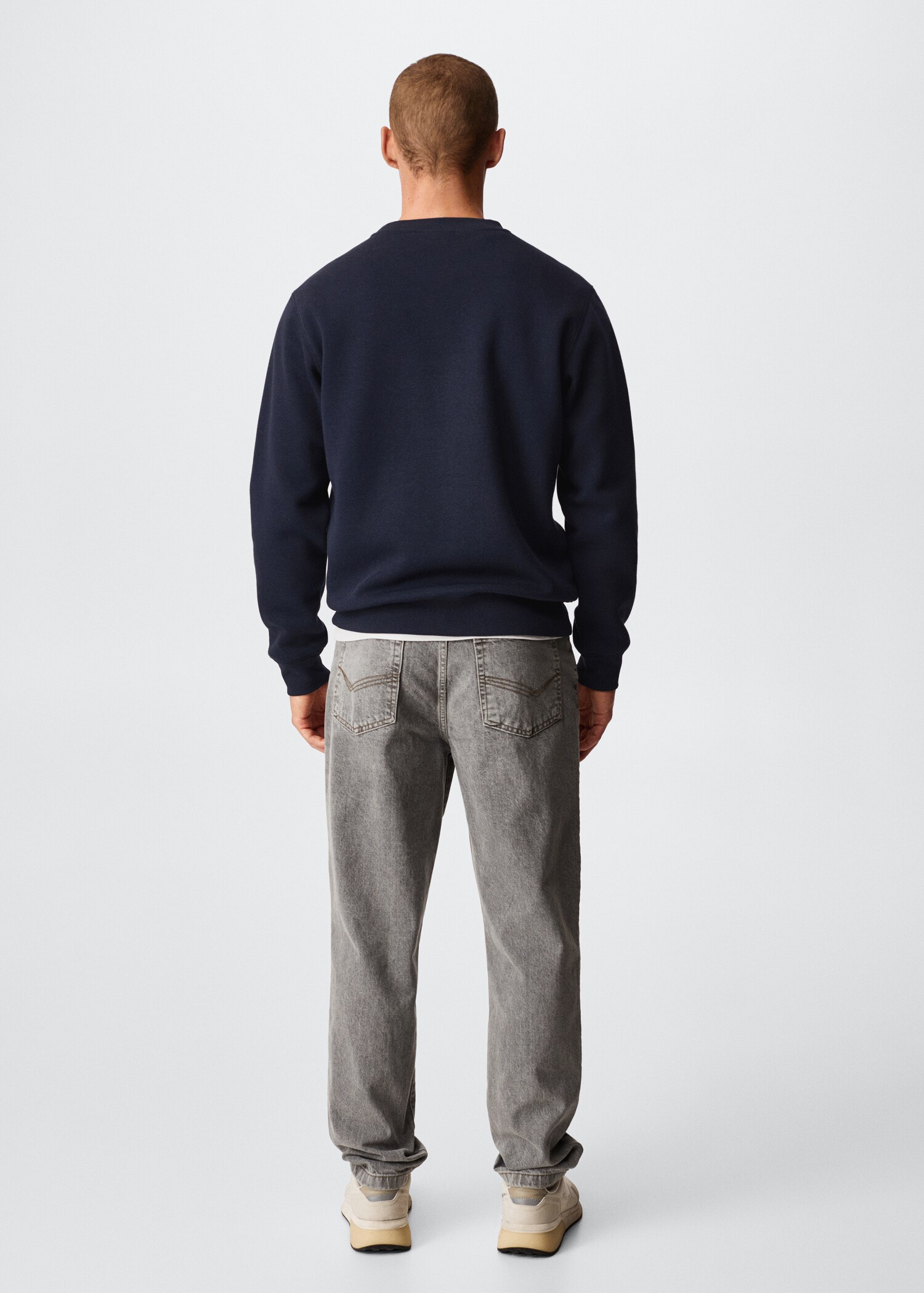 Plush cotton sweatshirt - Reverse of the article