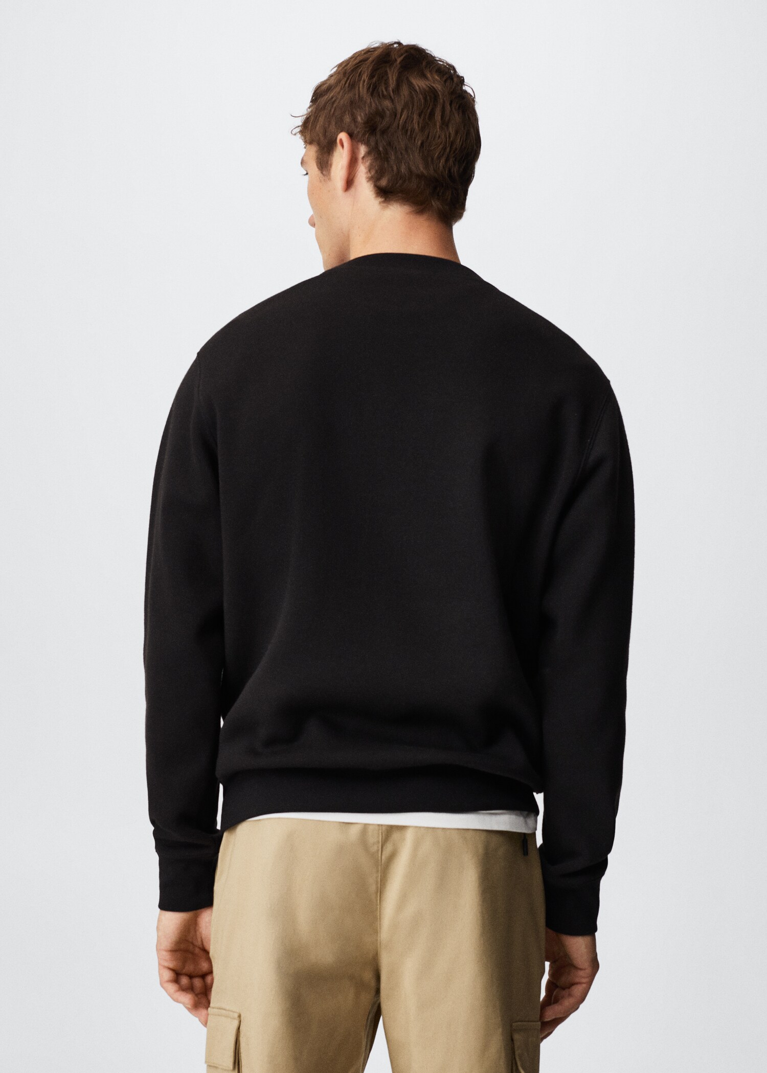 Plush cotton sweatshirt - Reverse of the article