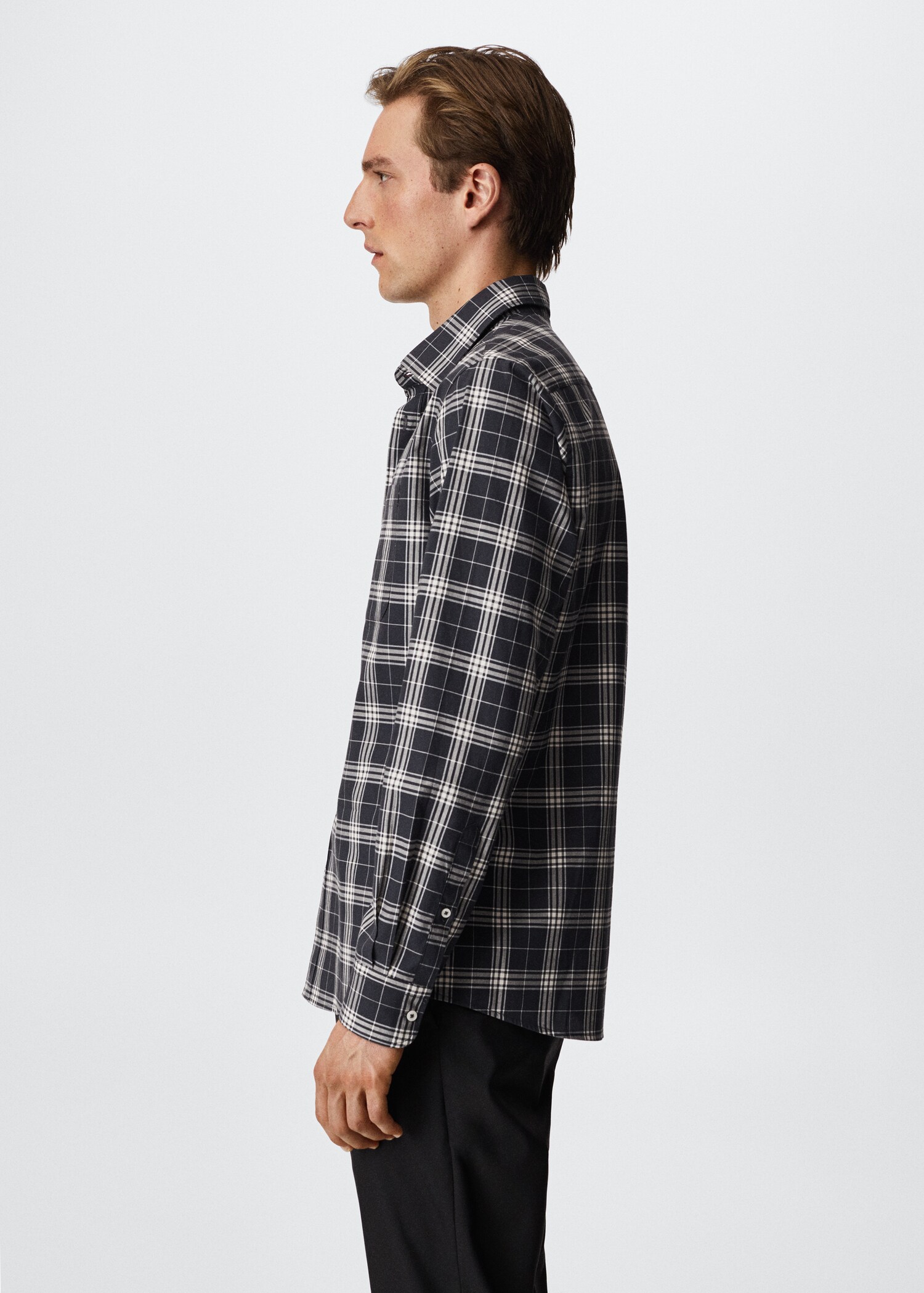 Rutig skjorta slim fit - Detaljer om artikeln 2