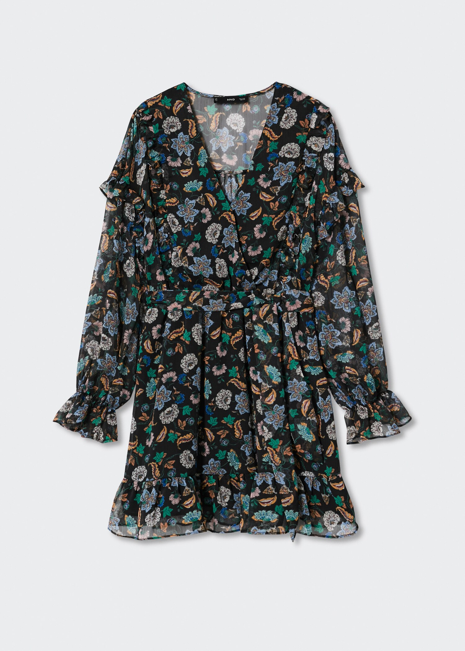 Floral chiffon dress - Article without model