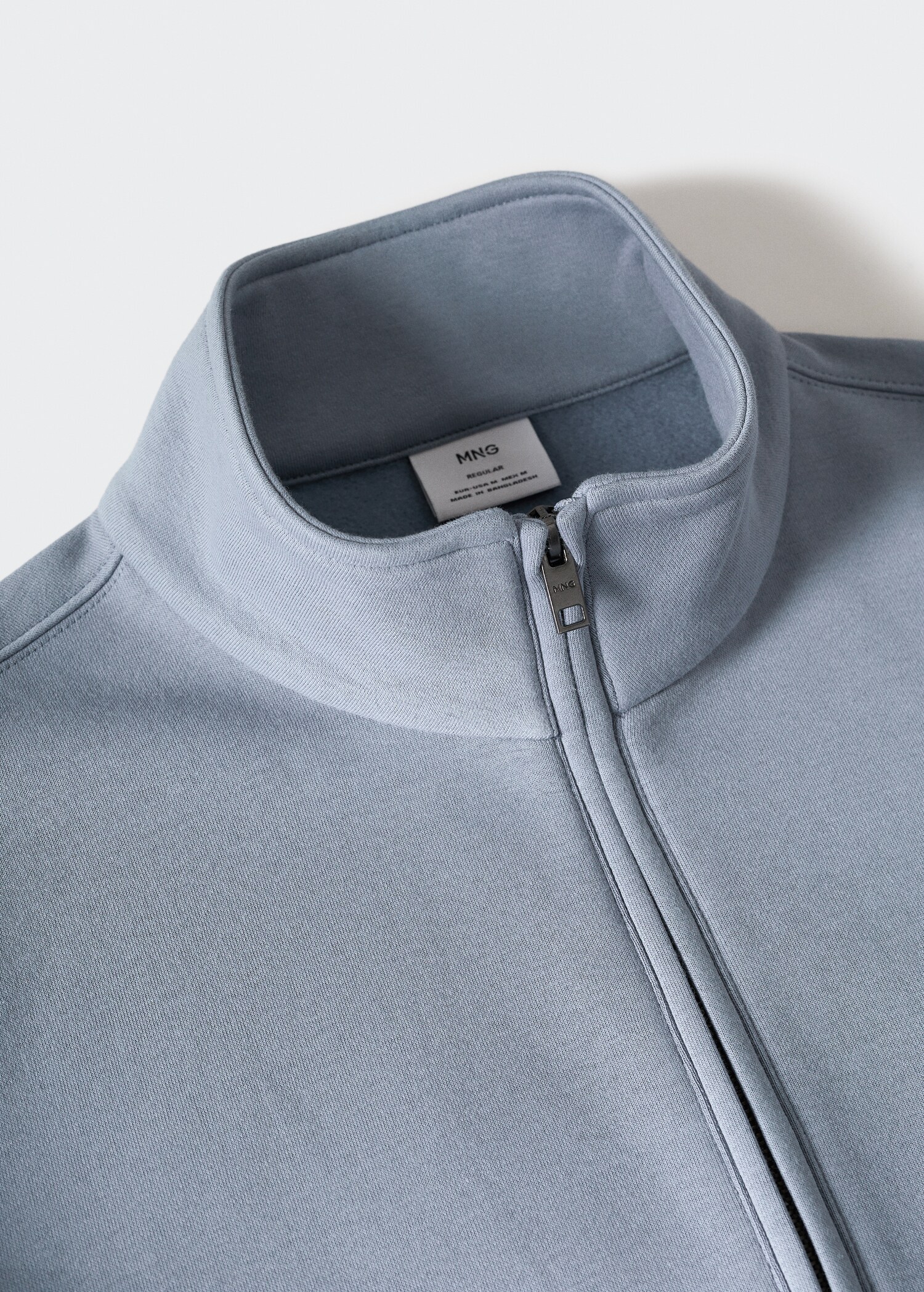 Cotton sweatshirt with zip neck - Details of the article 8