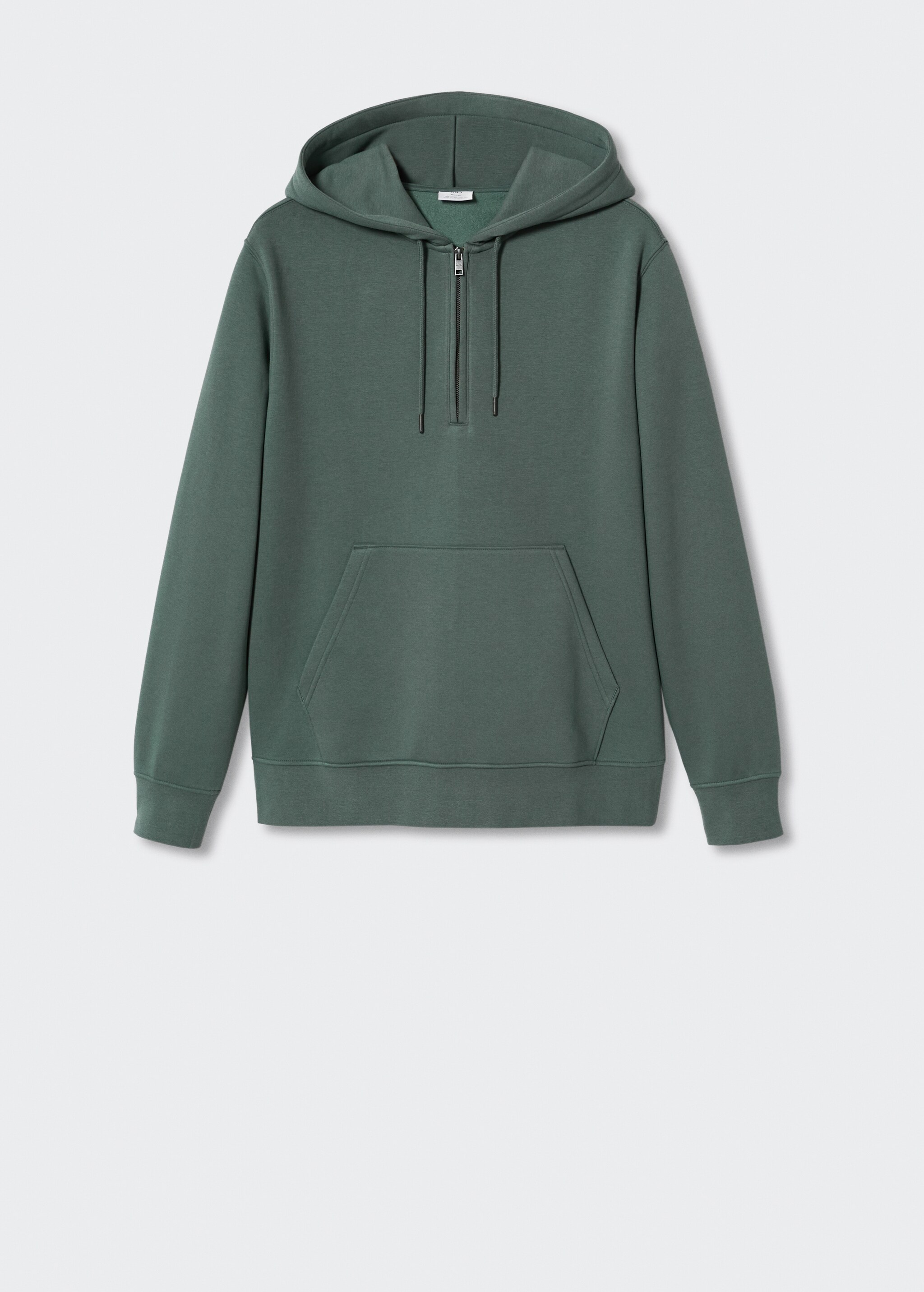 Cotton zip-up hoodie - Article without model