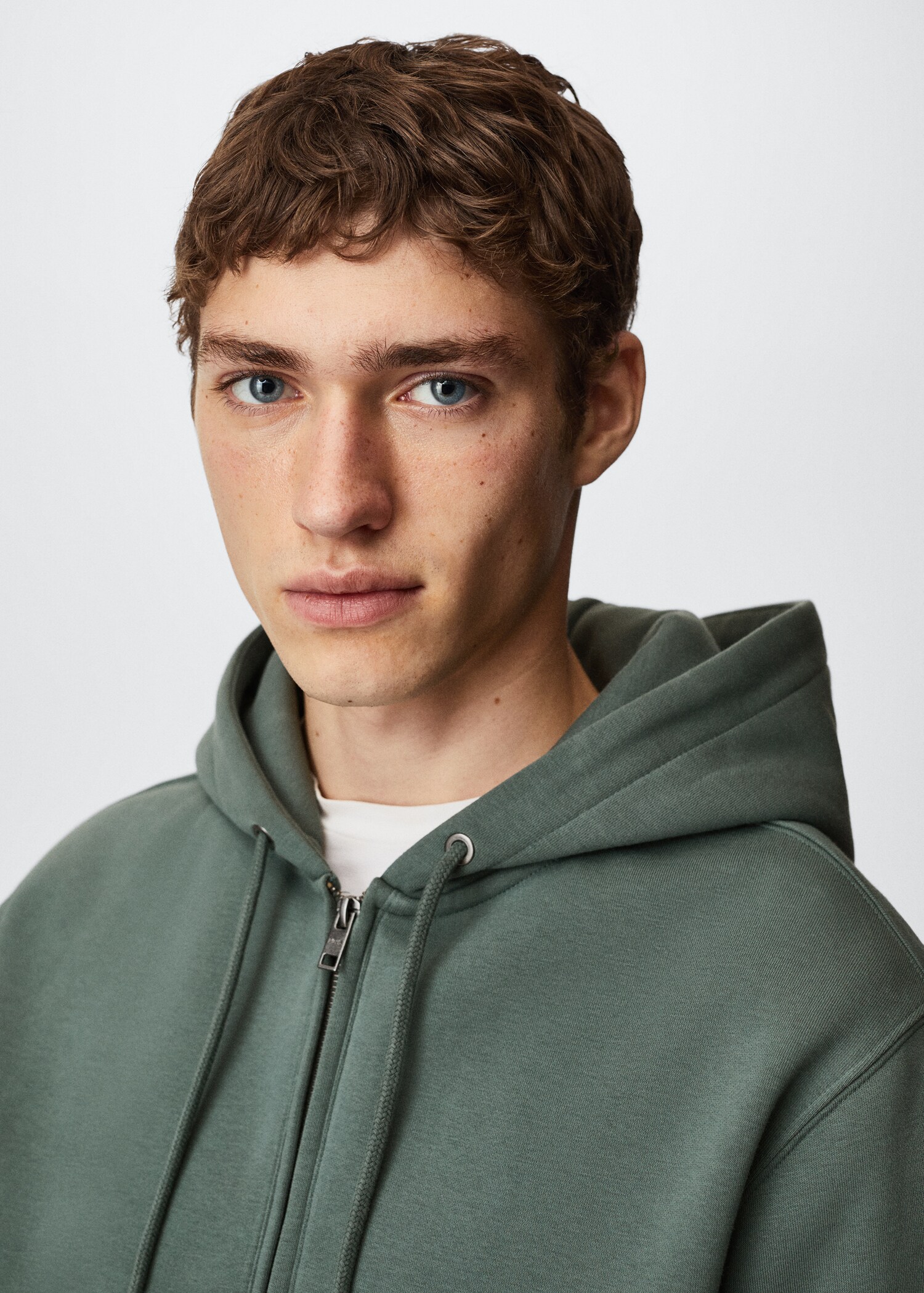 Sudadera algodón capucha cremallera - Detalle del artículo 1