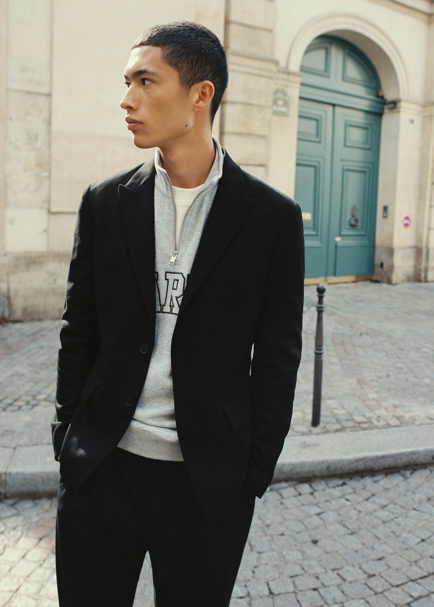Slim-fit suit jacket - Details of the article 5