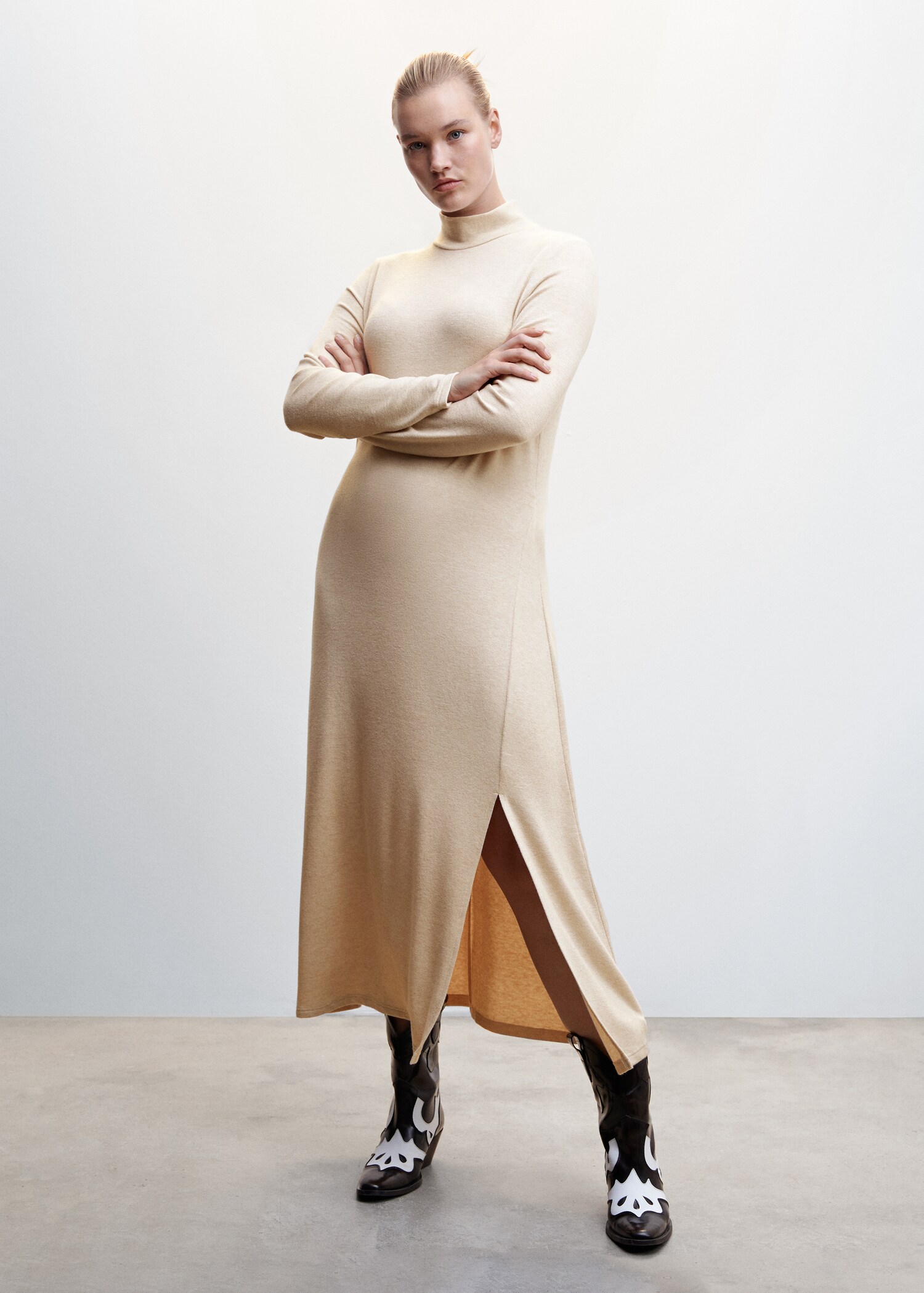 Vestido midi punto - Detalle del artículo 3