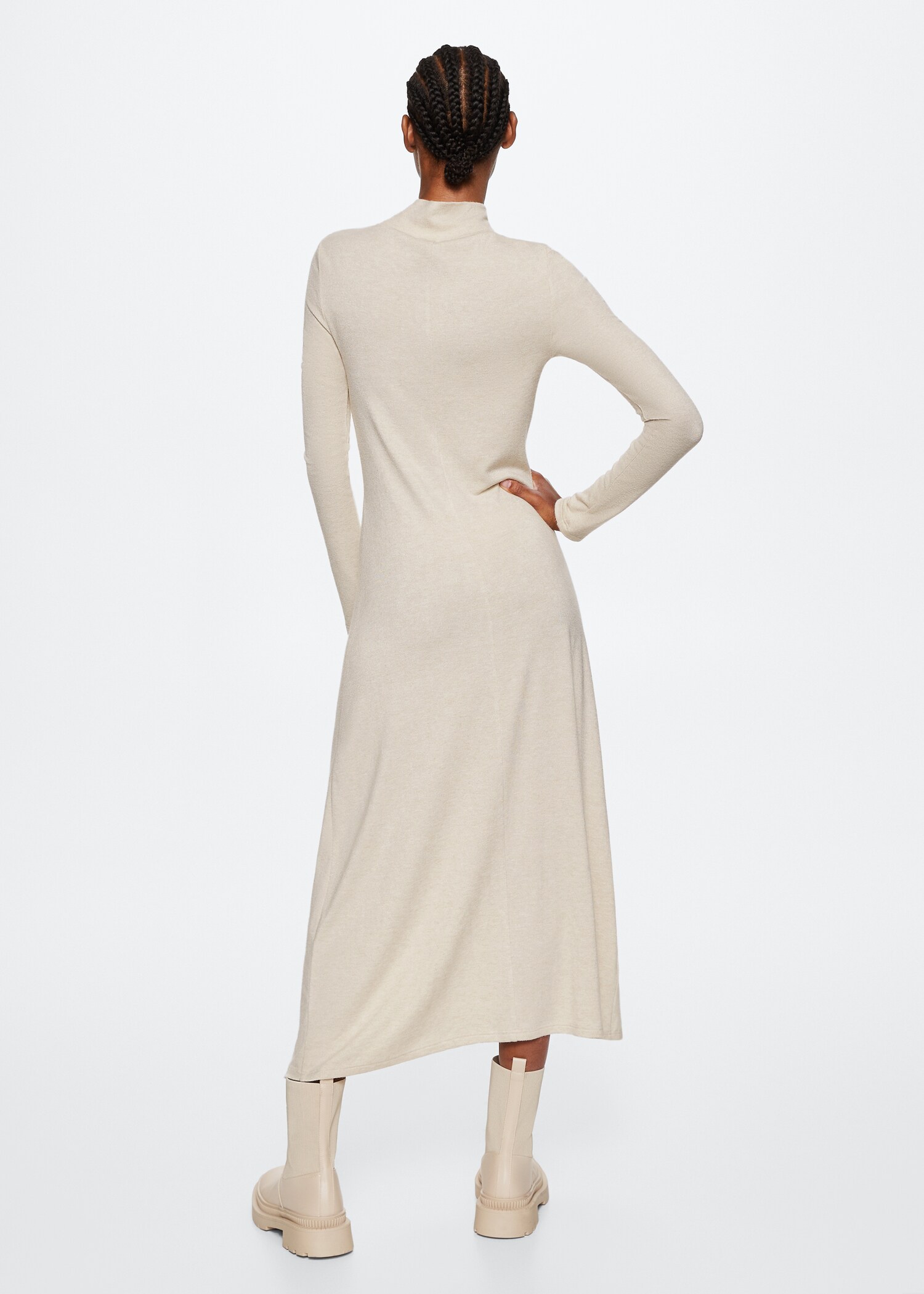 Vestido midi punto - Reverso del artículo