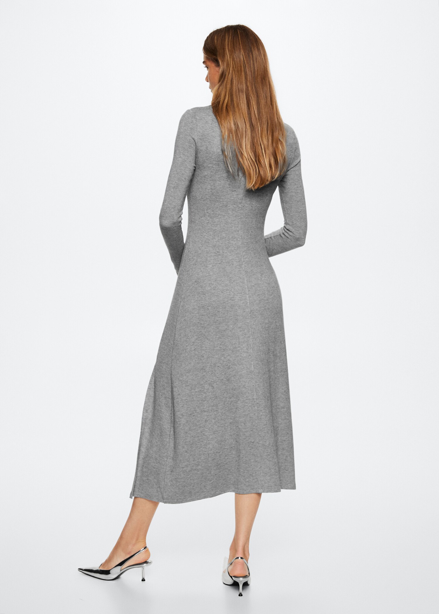 Vestido midi punto - Reverso del artículo