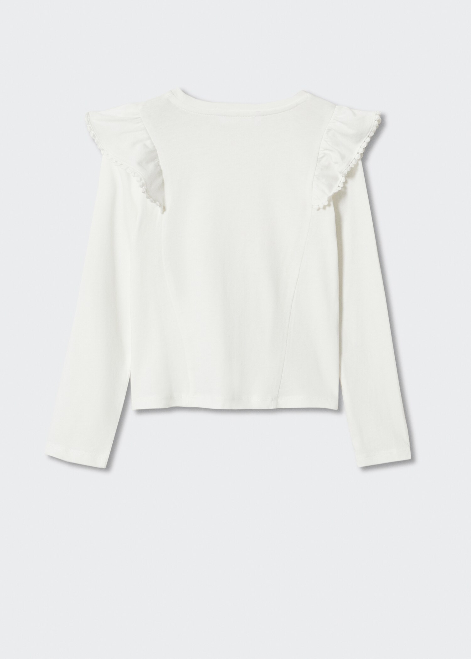 Frills cotton t-shirt - Reverse of the article