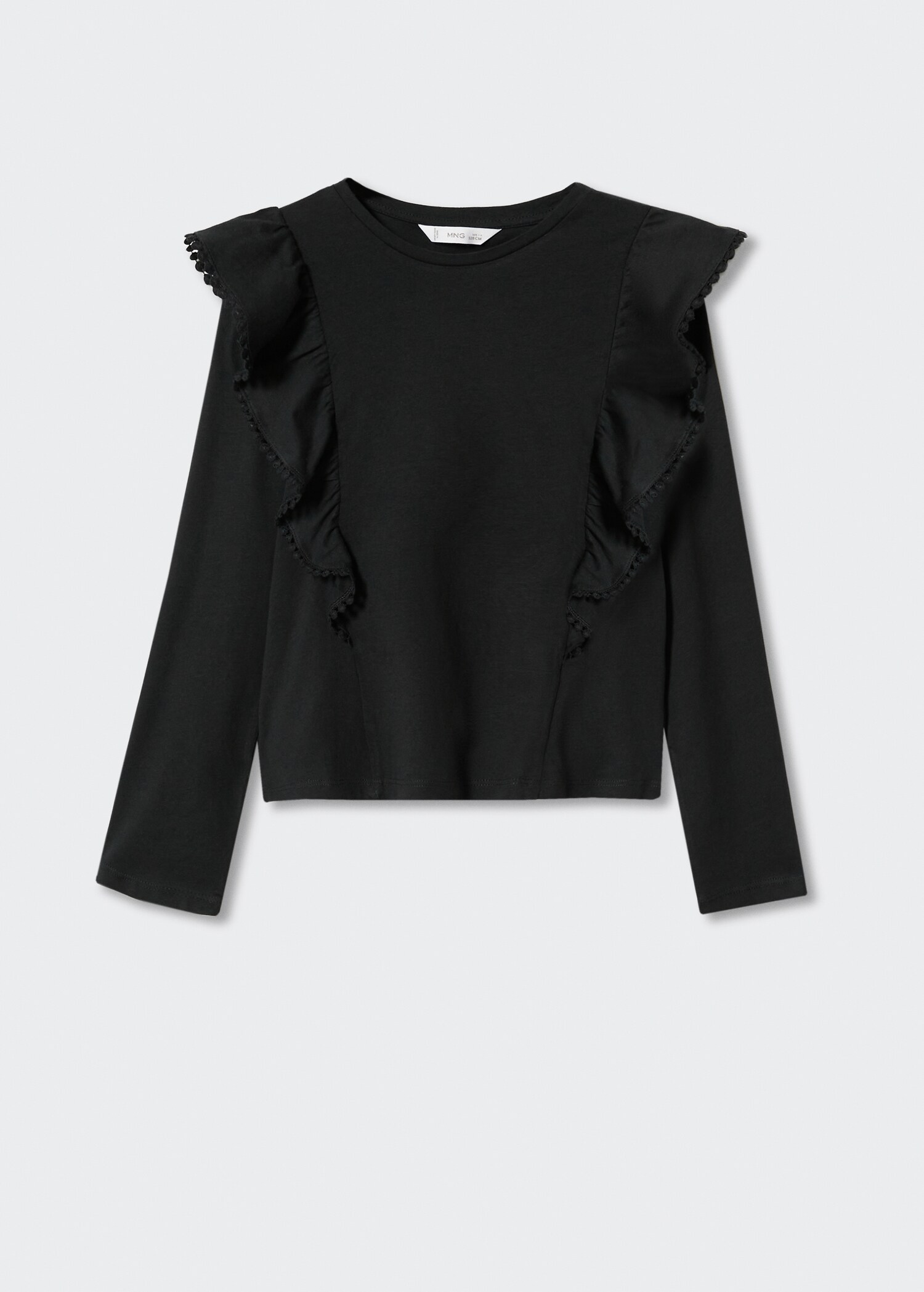 Frills cotton t-shirt - Article without model