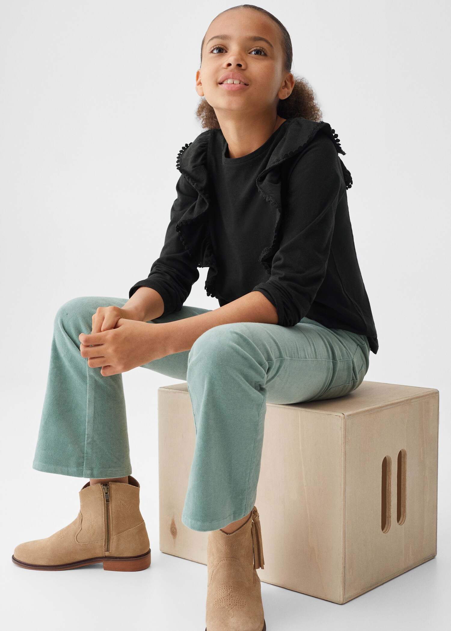 Frills cotton t-shirt - Details of the article 2