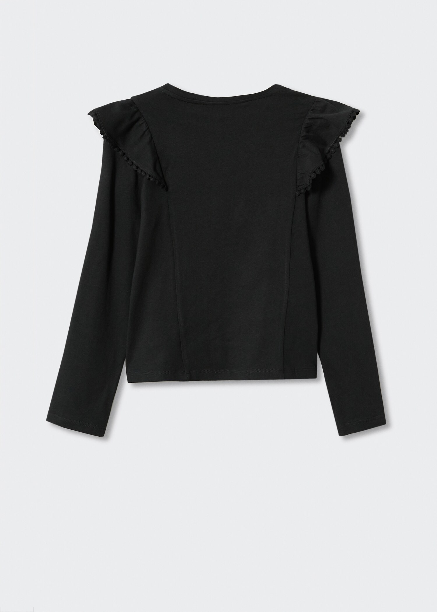 Frills cotton t-shirt - Reverse of the article