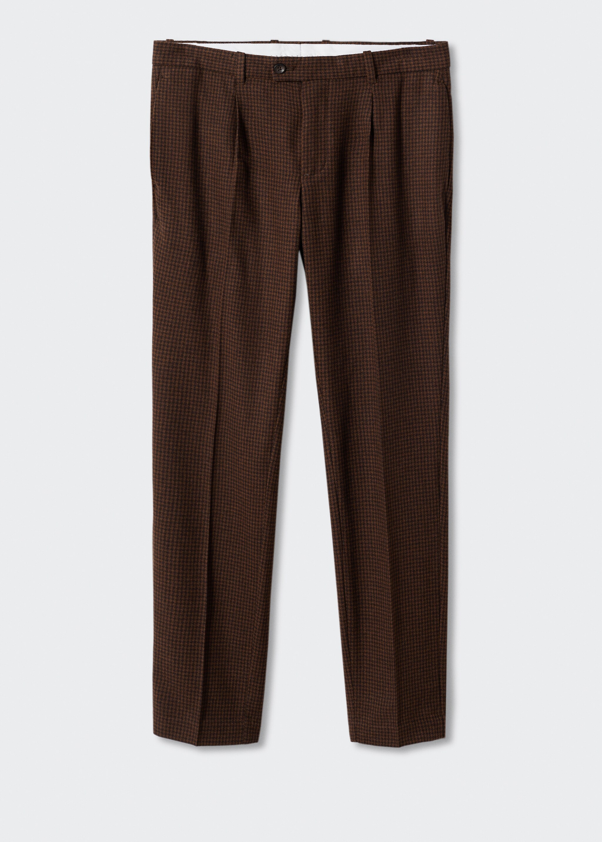Check wool-blend trousers - Article without model