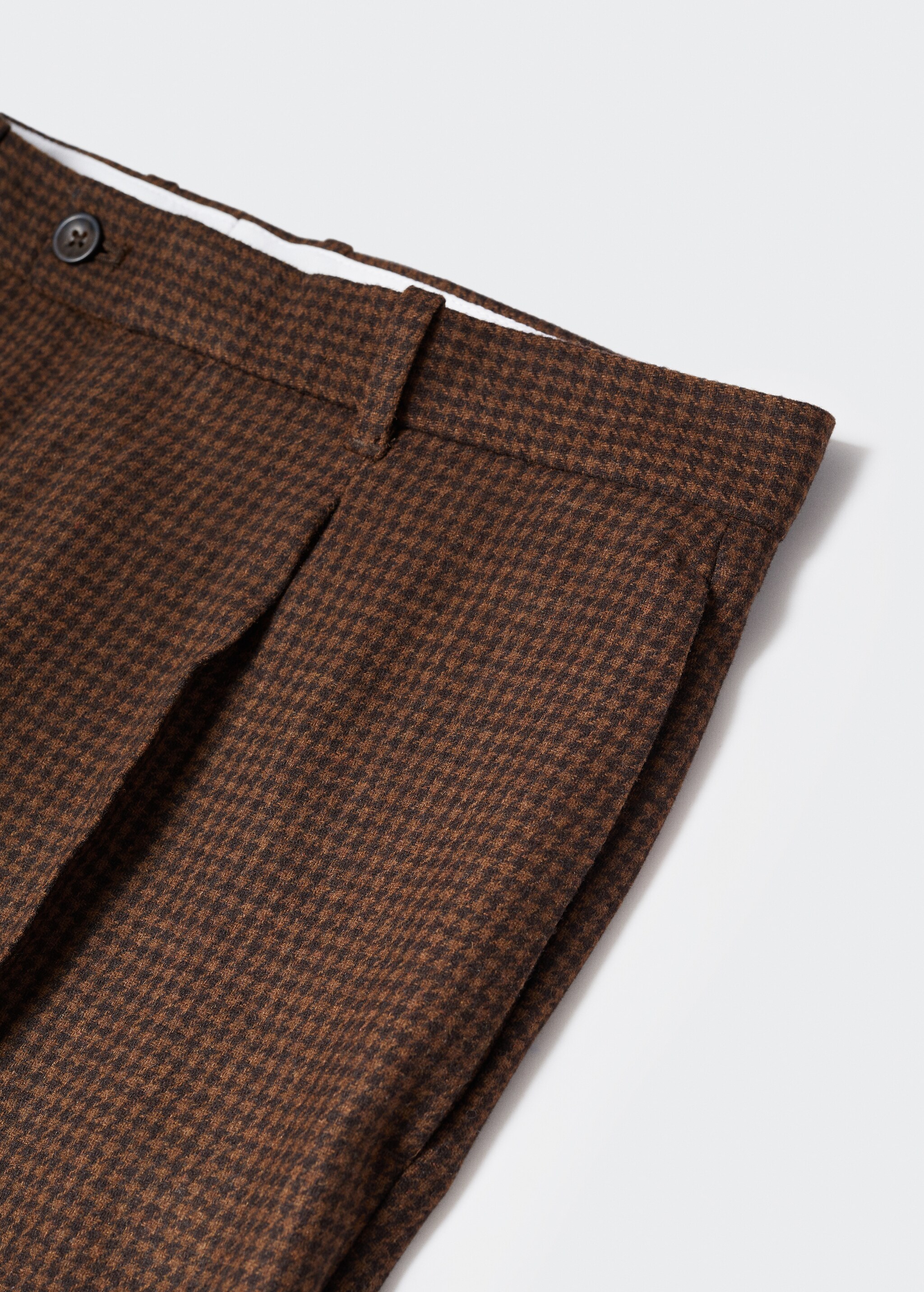 Check wool-blend trousers - Details of the article 8