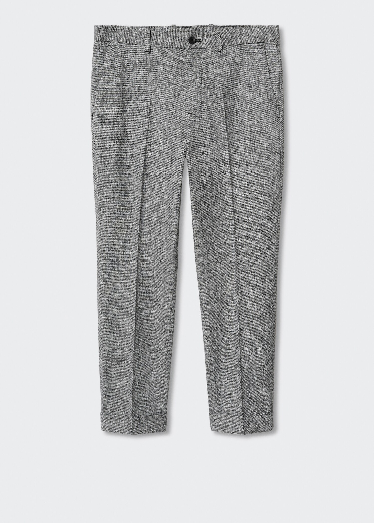 Kalhoty regular fit s výraznou strukturou - Zboží bez modelu