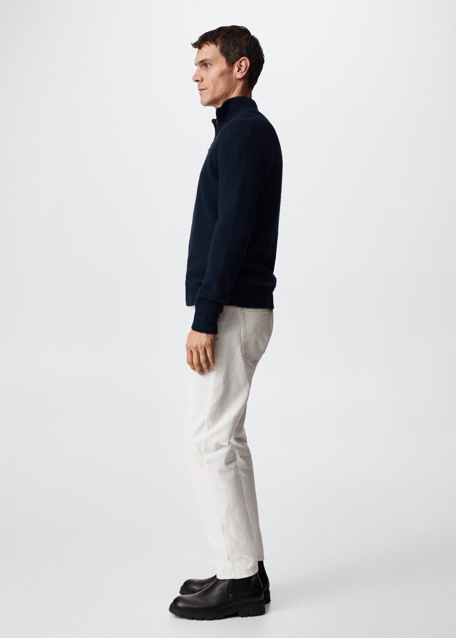 Zipped high collar sweater - Details of the article 2