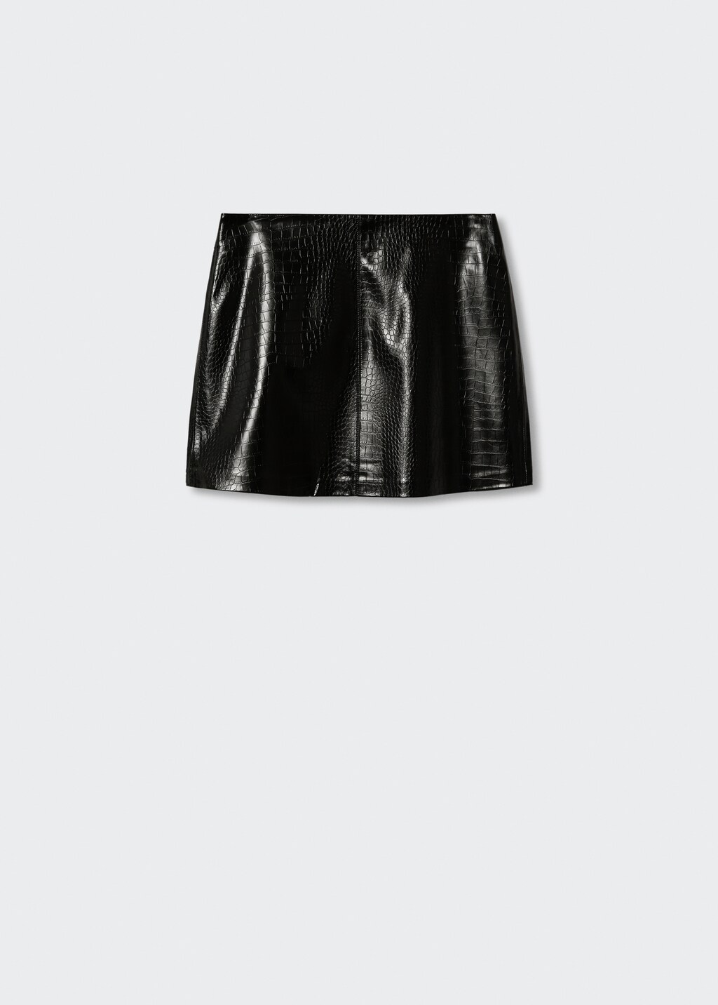 Gonna corta effetto coccodrillo Donna MANGO OUTLET Italia