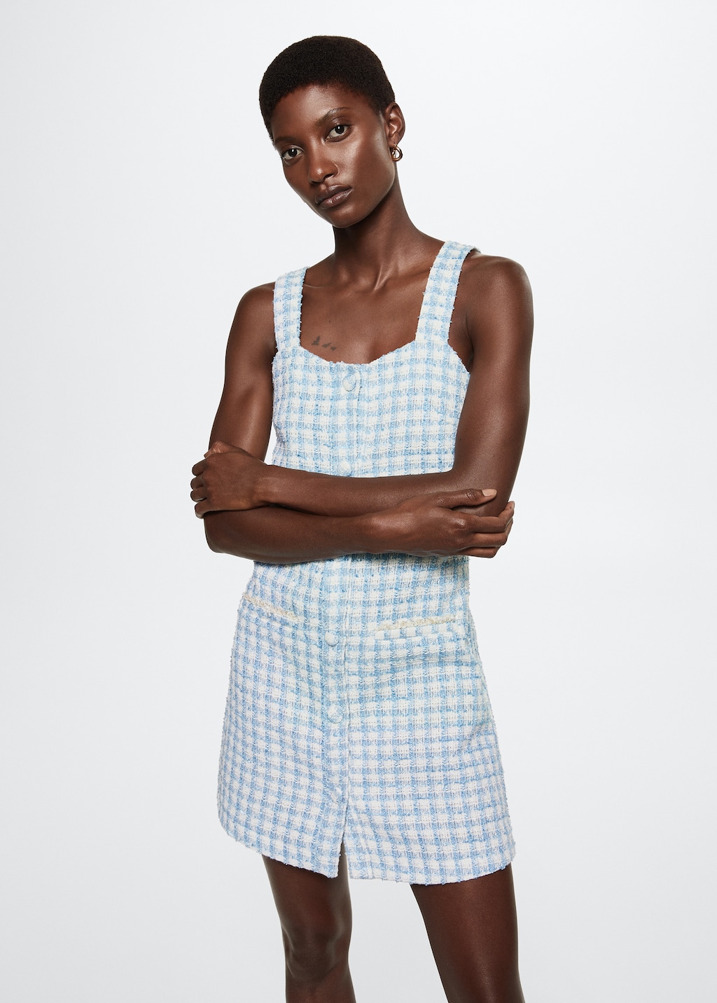 Mango tartan dress 2025