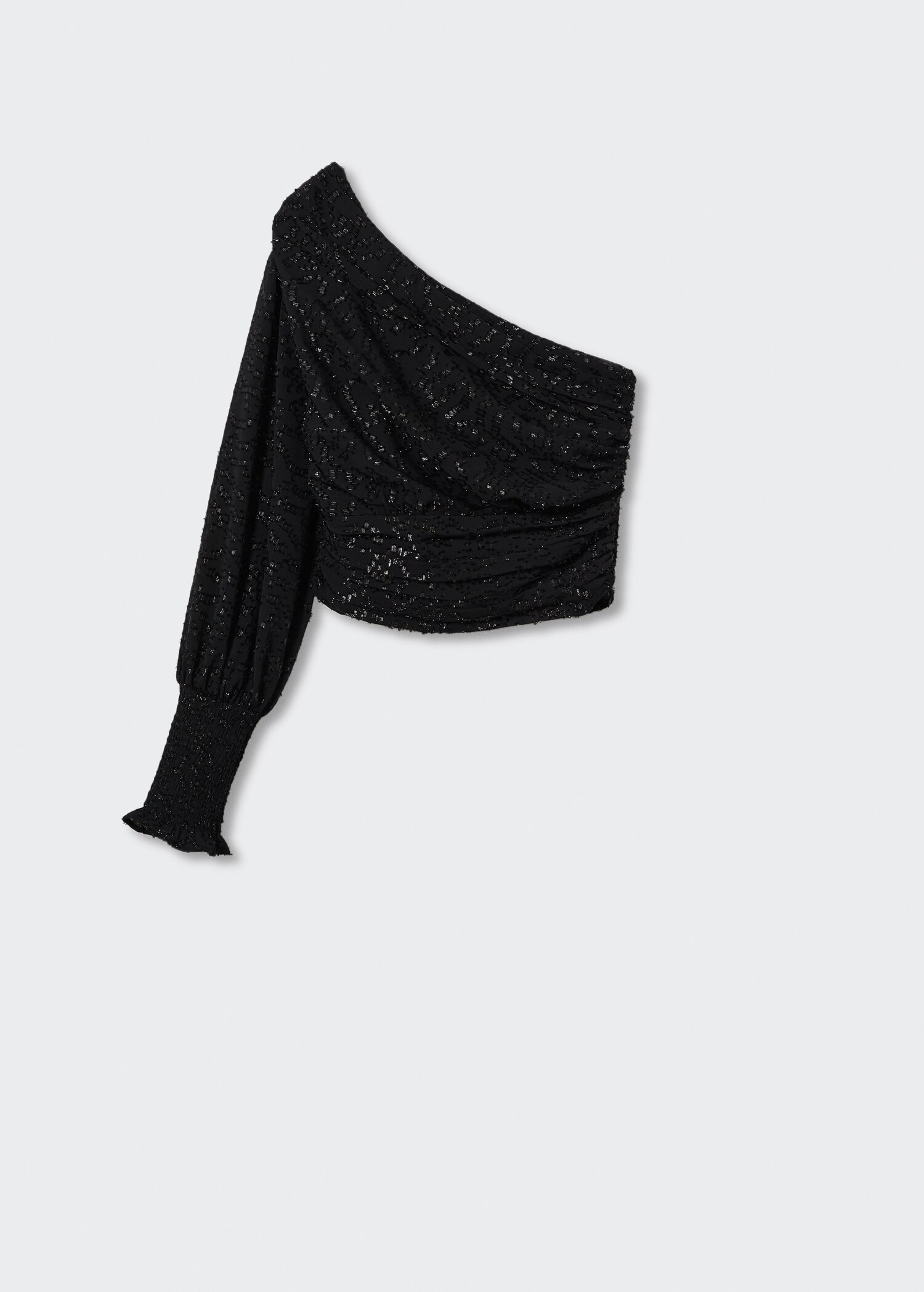 Asymmetrical shiny blouse - Article without model