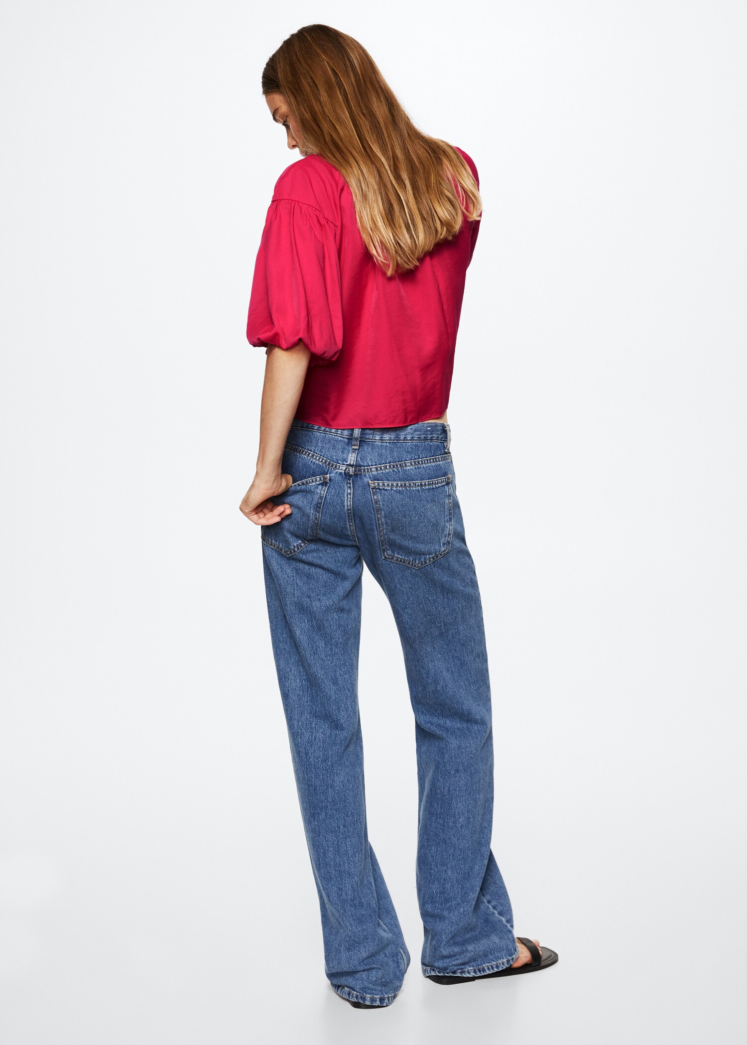 Lace flowy blouse - Reverse of the article