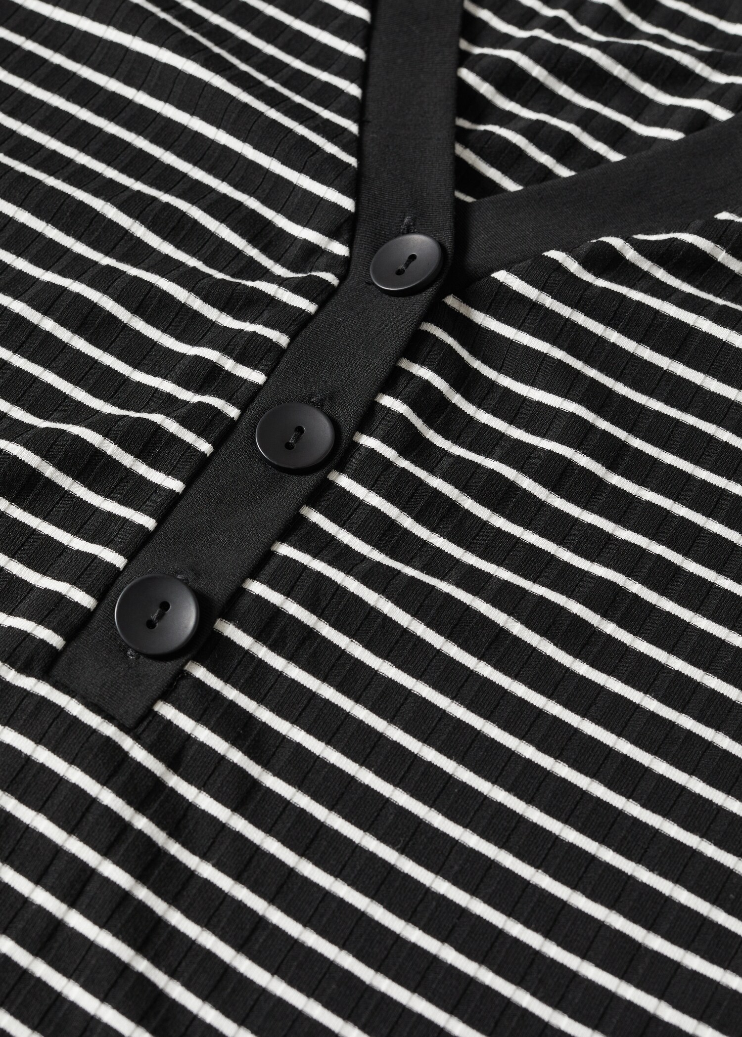 T-shirt côtelé boutons - Détail de l'article 8