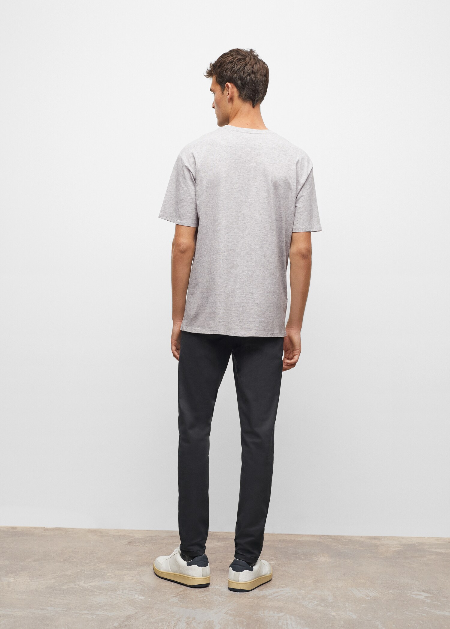 Message cotton T-shirt - Reverse of the article