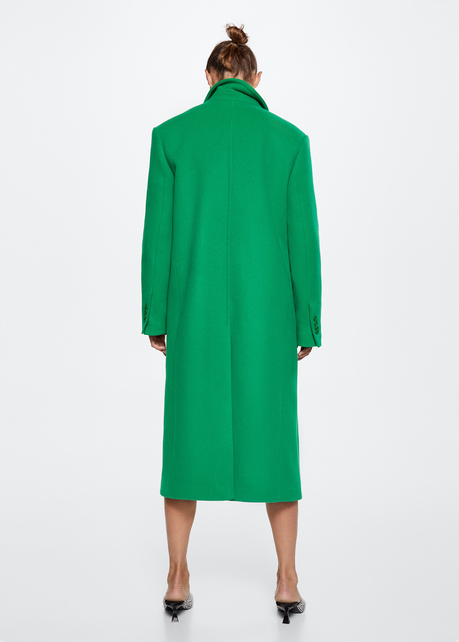 Lapels wool coat - Reverse of the article