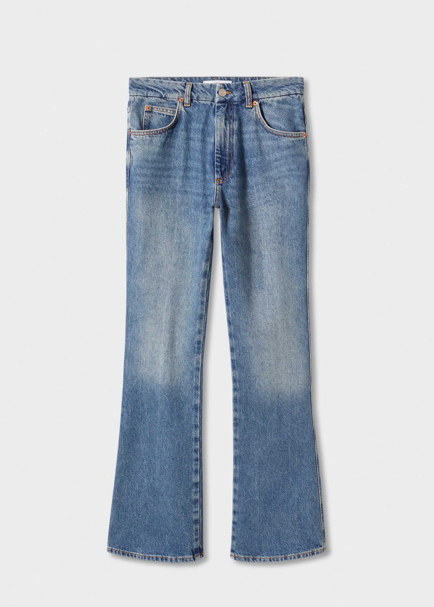 Jeans flare medelhög midja - Artikel utan modell