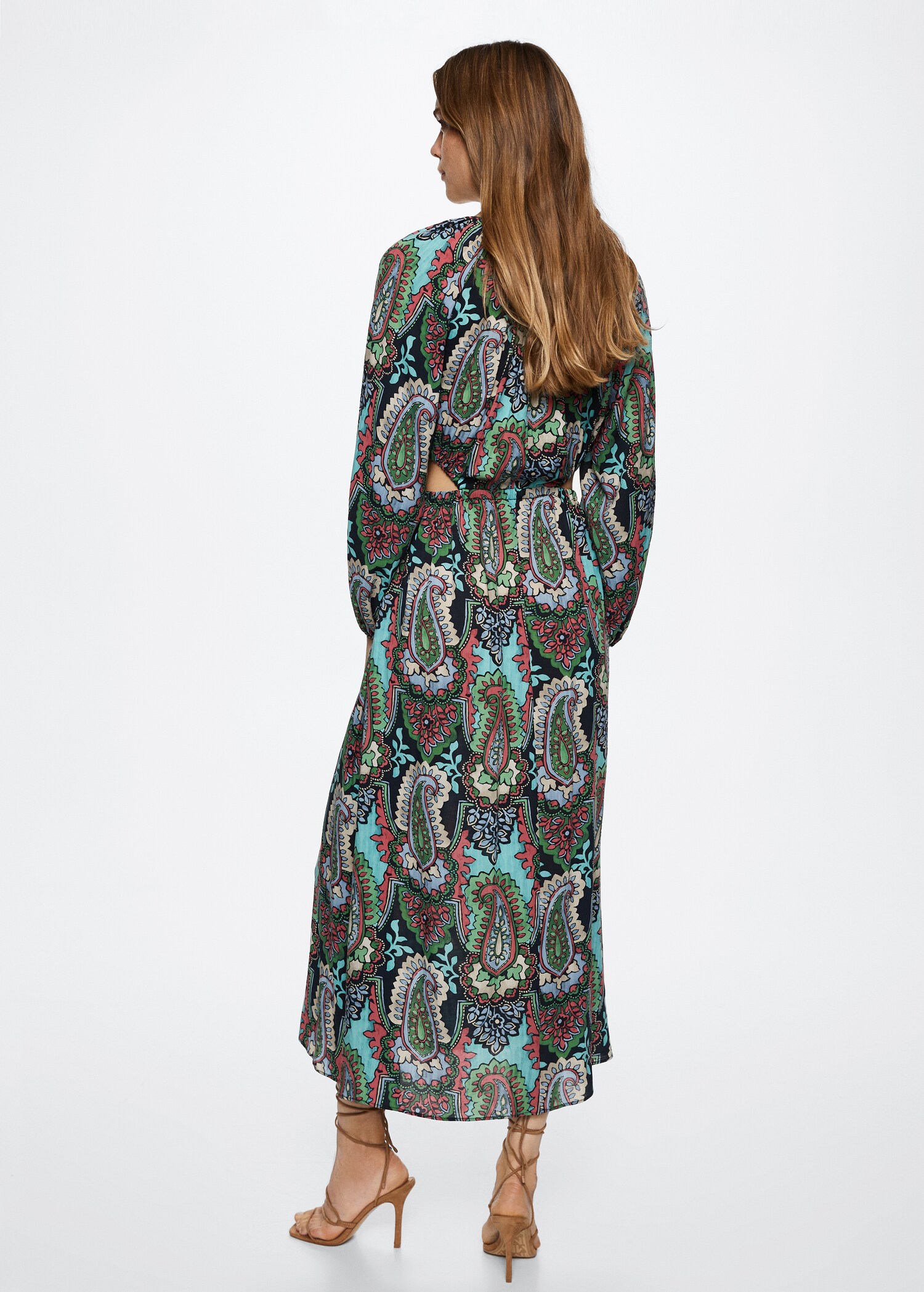 Kleid mit Paisley-Muster - Rückseite des Artikels