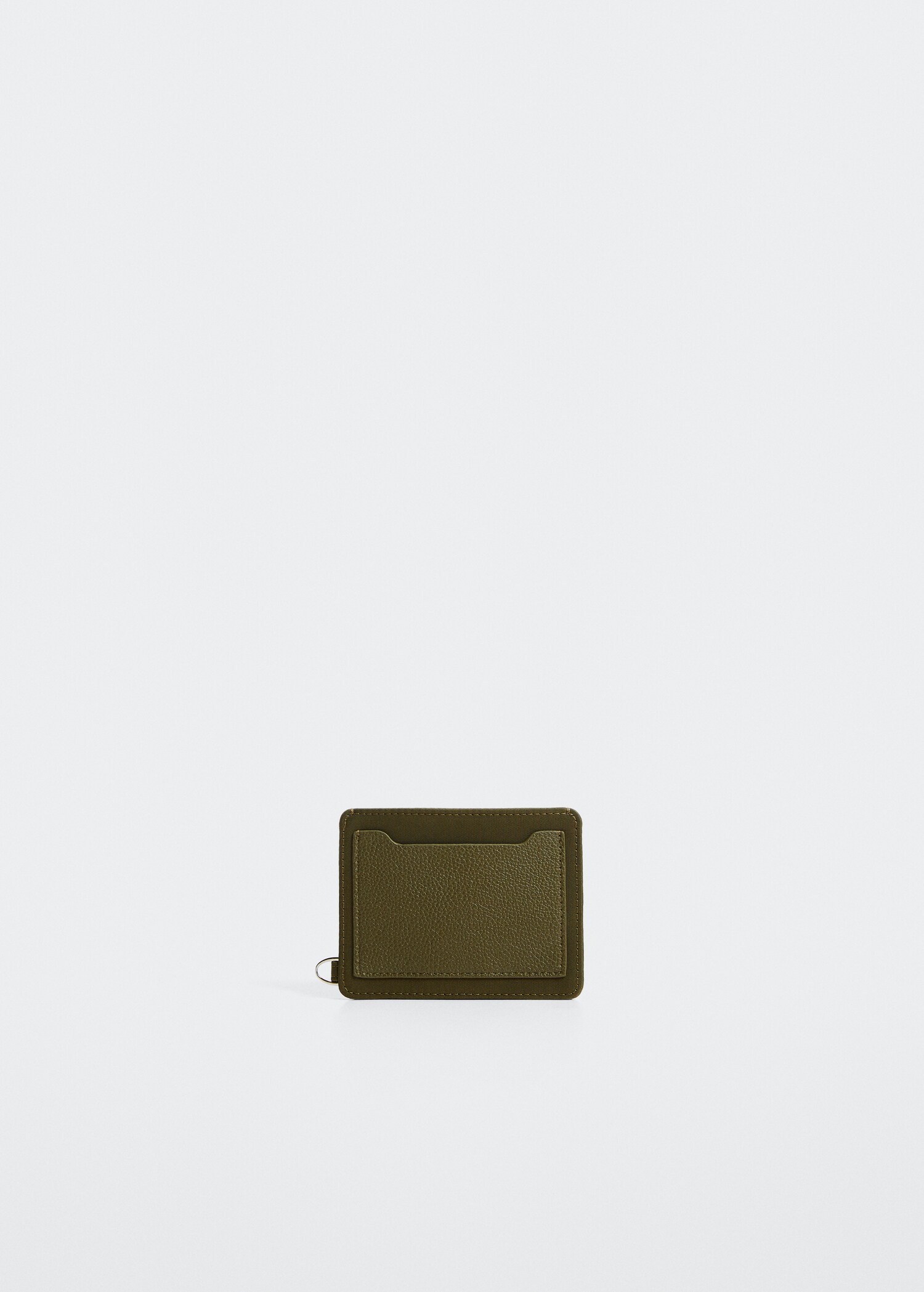 Saffiano-effect cardholder - Medium plane