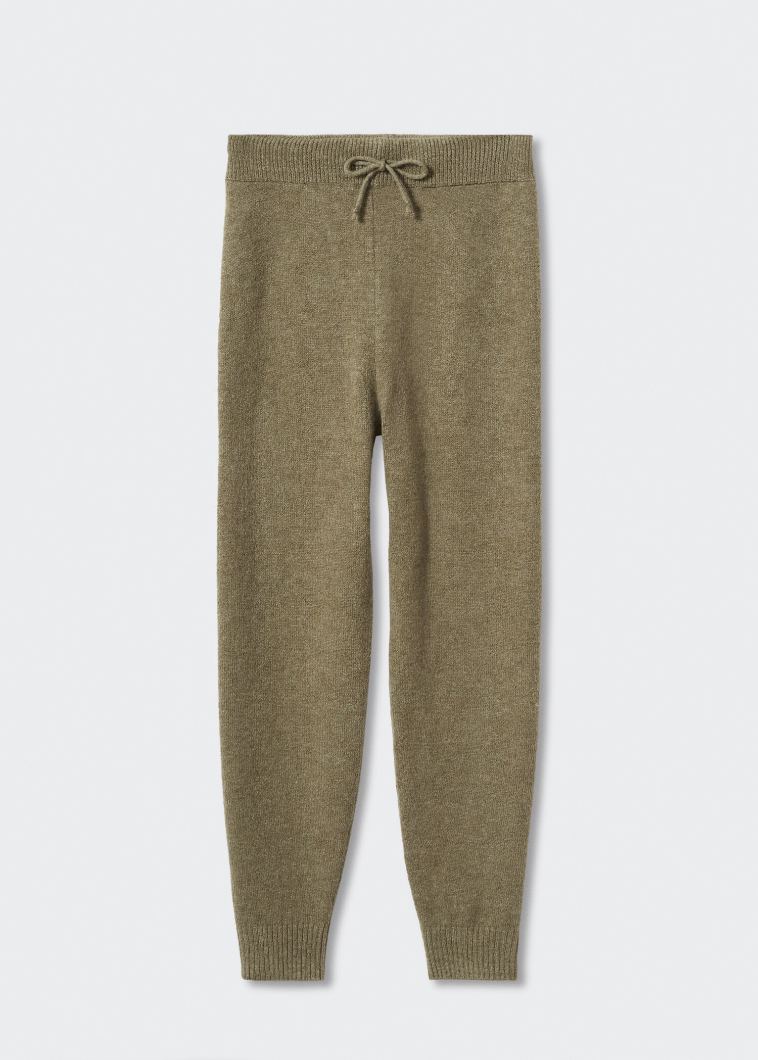 Cotton-linen knitted trousers  - Article without model