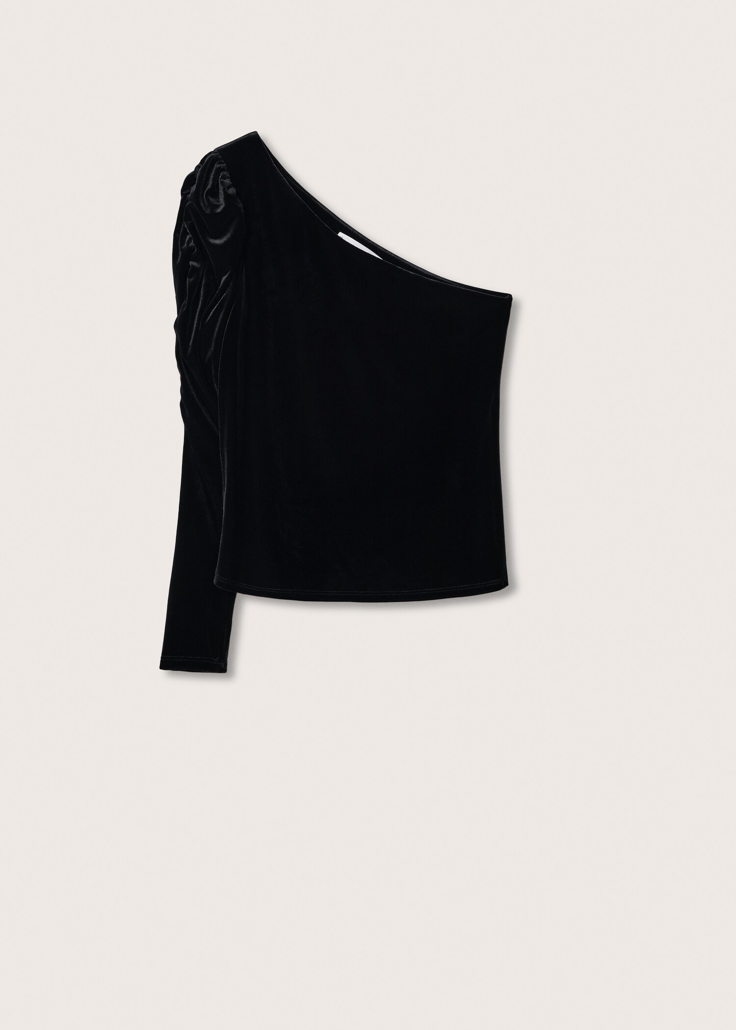 T-shirt velours asymétrique - Article sans modèle