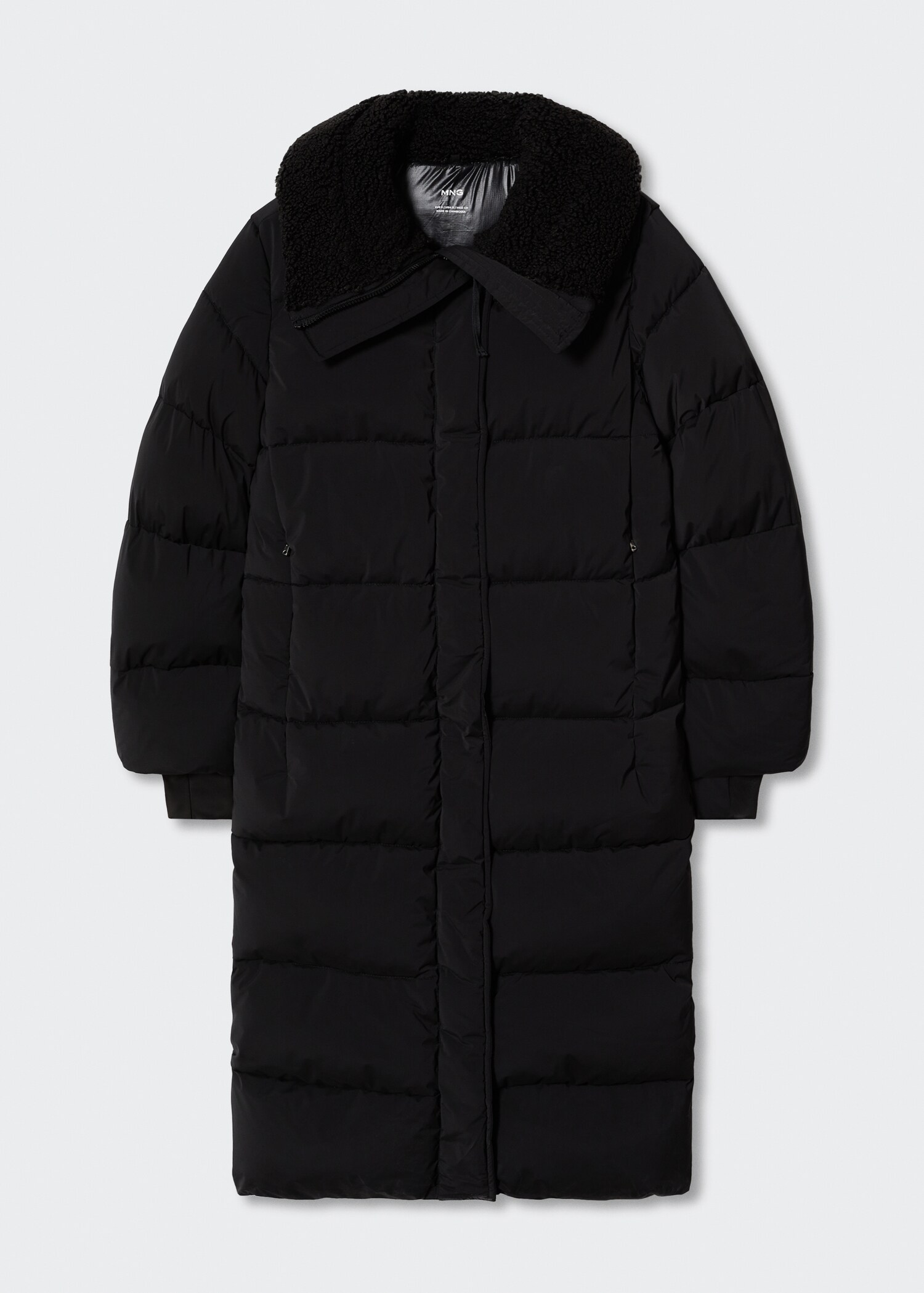 Steppanorak mit Kunstshearling-Kragen - Artikel ohne Model