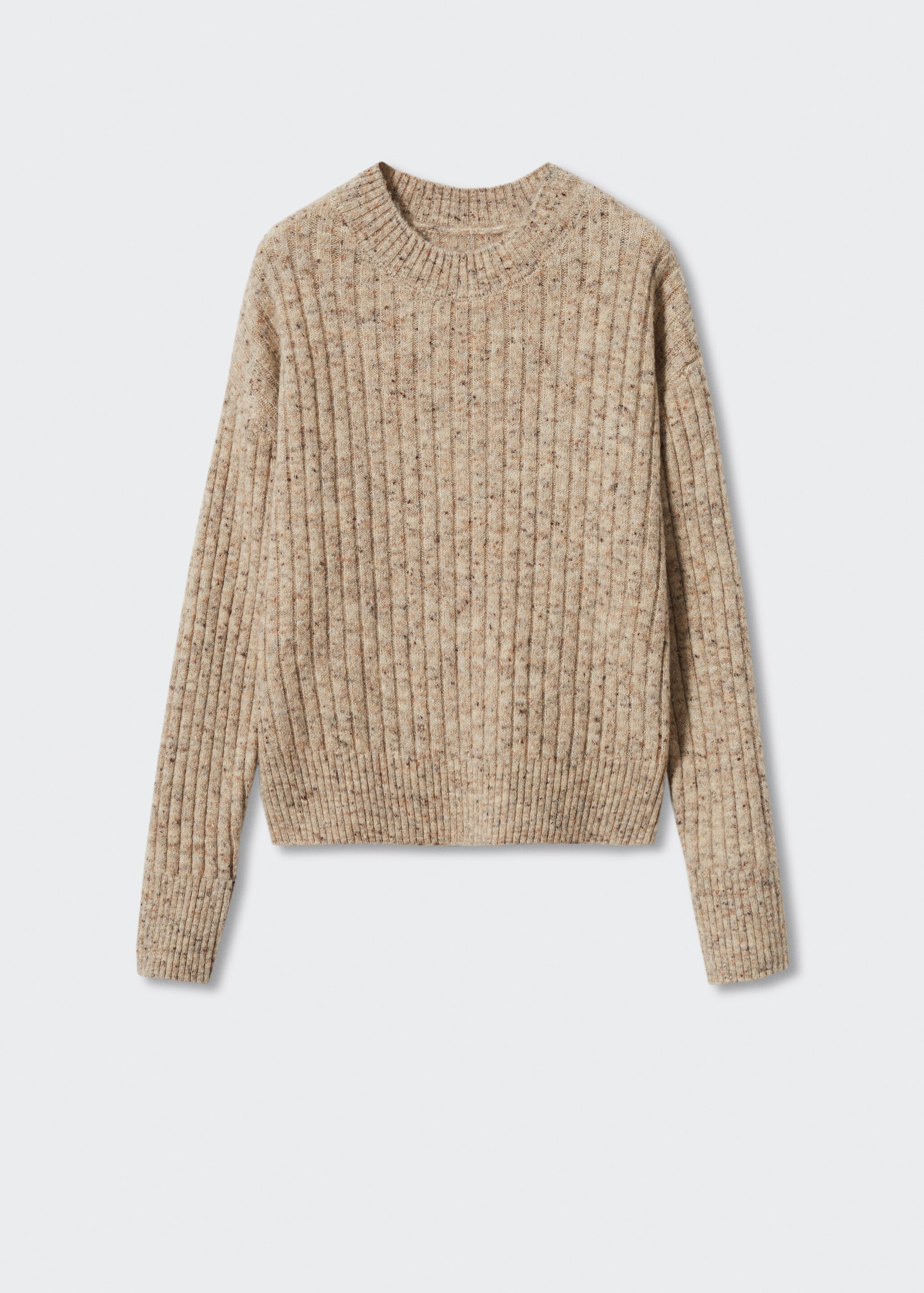 Mottled round-neck sweater - Article without model