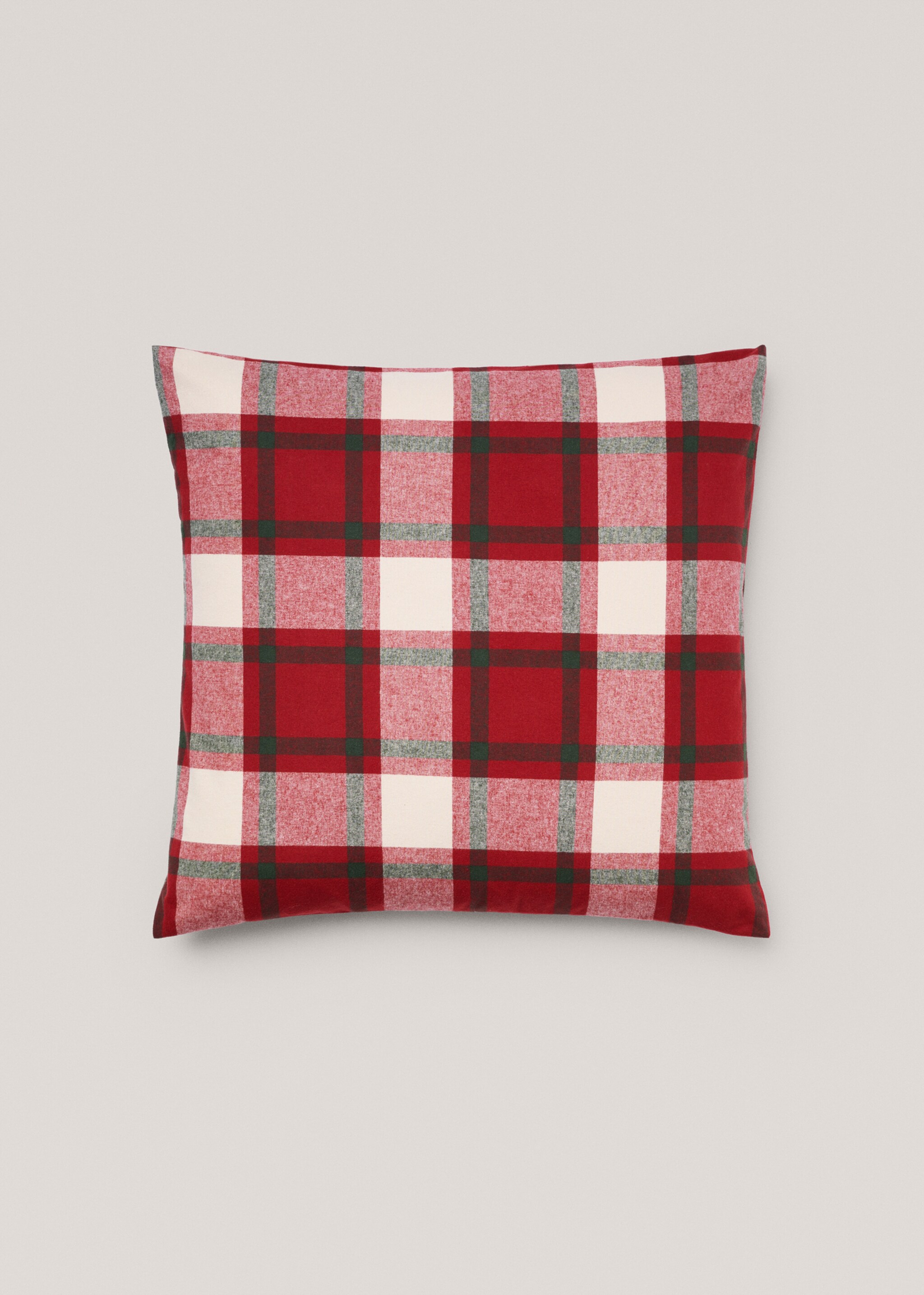Check flannel cushion cover 60x60cm - Article without model